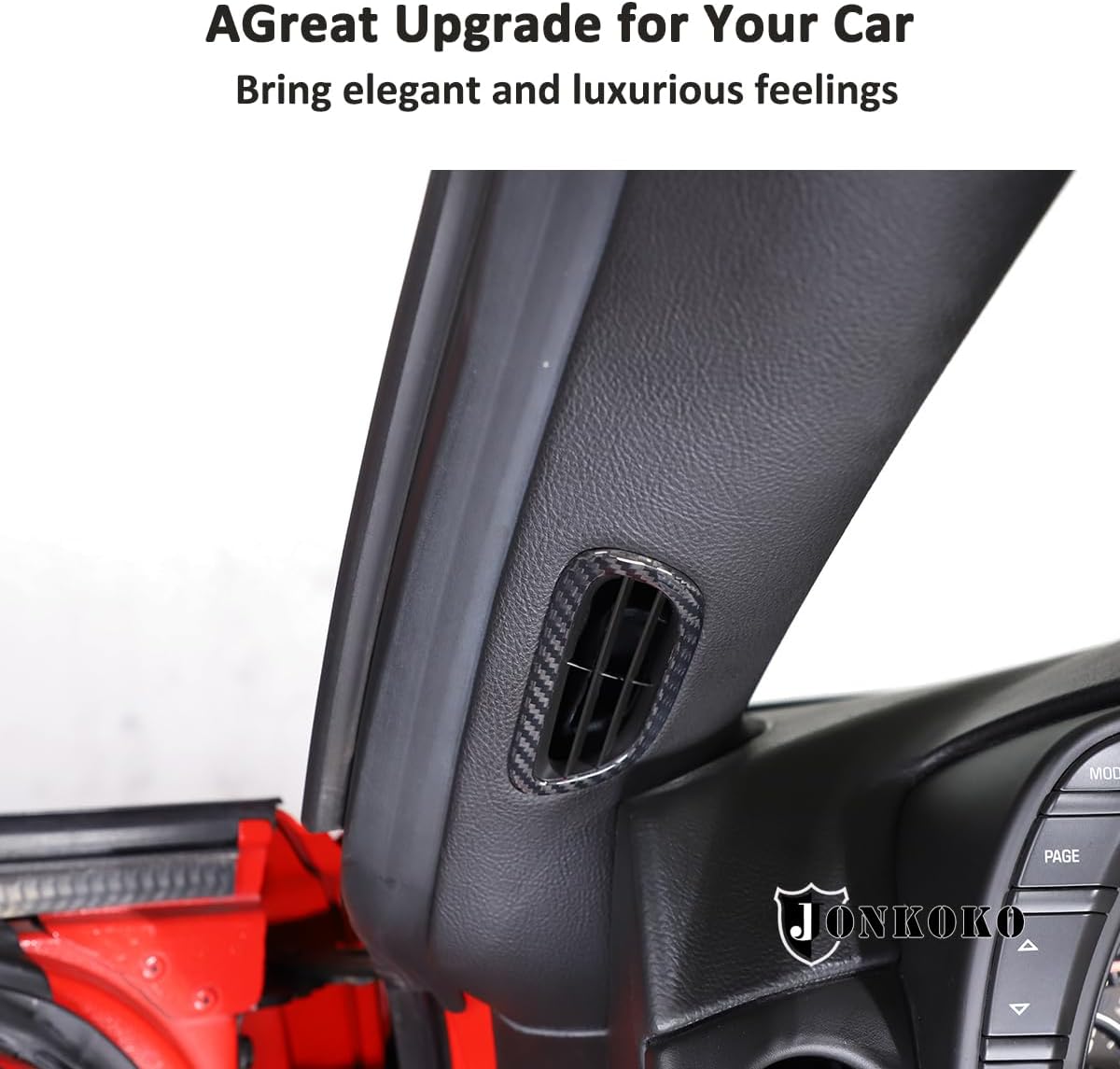 100% Real Carbon Fiber A-Pillar Horn Speaker Frame Trim Cover for Chevrolet Corvette C6 2005-2013 Car Audio Speaker Tweeters Stickers