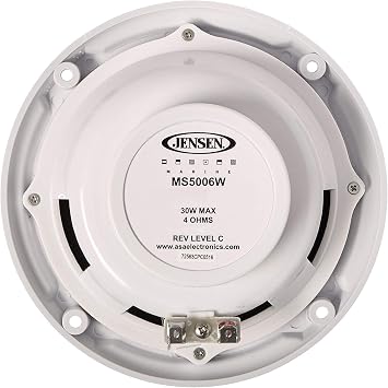 ASA Jensen MS5006W 5.25" Waterproof Marine Speaker - White
