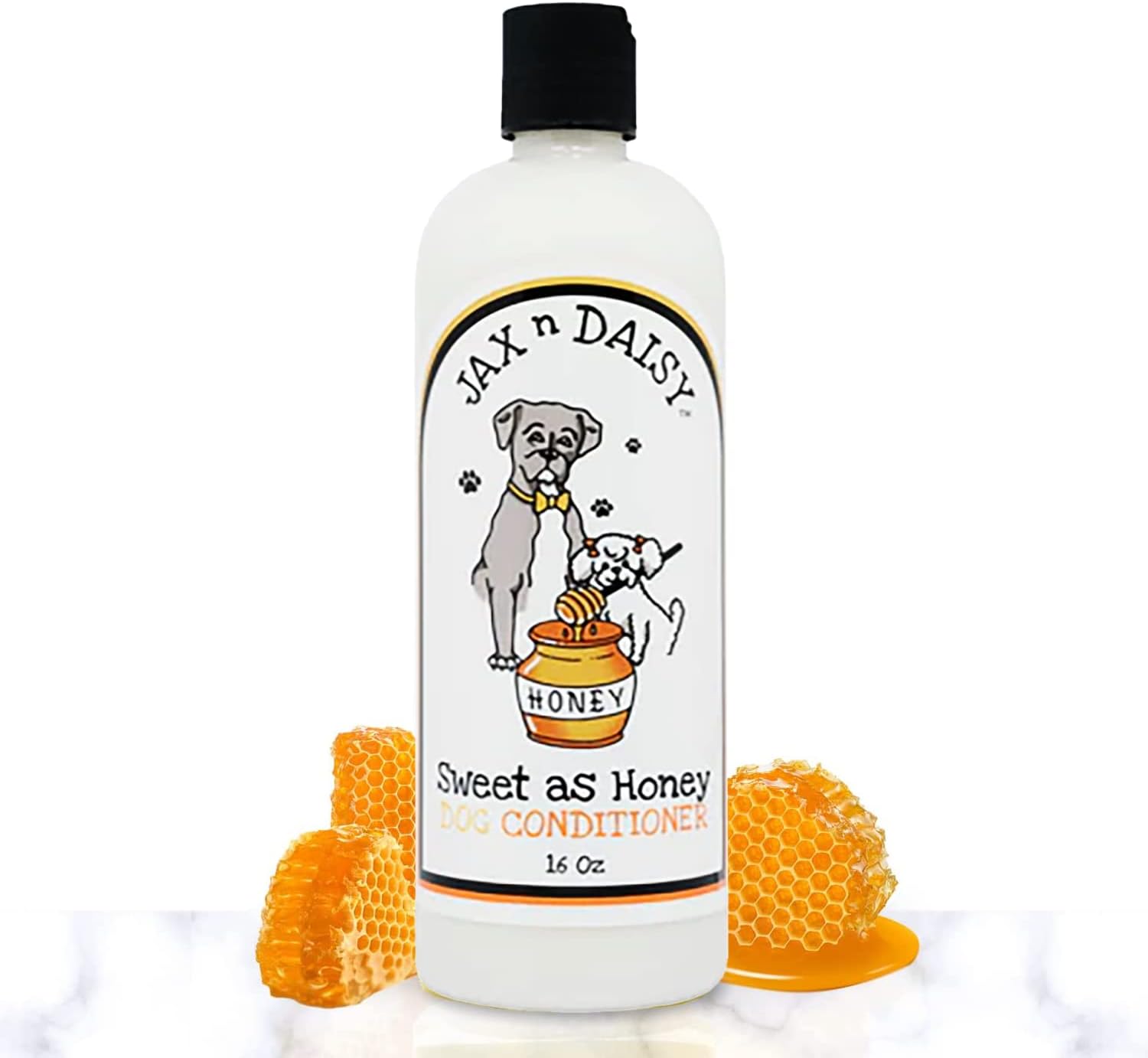 Jax N DaisyHoney Dog Conditioner Conditioner for Dogs with Honey Nectar Oil Hempseed Oil and Vitamin Soften Dog Coat and Soothe Skin for Furry Freshness Grooming Accessories Essentials