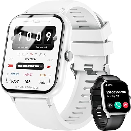 Miniatura 1 de Smartwatch para hombres y mujeres Fitness Tracker 1.83 "Reloj inteligente con llamada Bluetooth, frecuencia cardíaca, sueño, oxígeno en sangre,