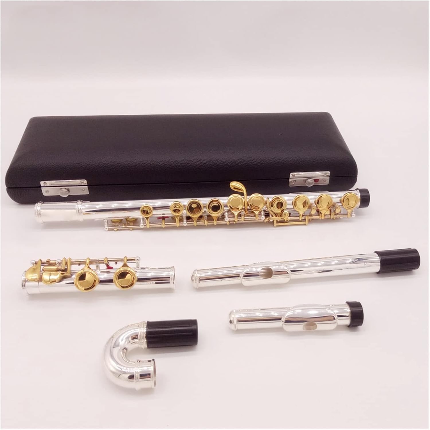 Flutes Musical Instrument Silver Plated Flute Gold Key