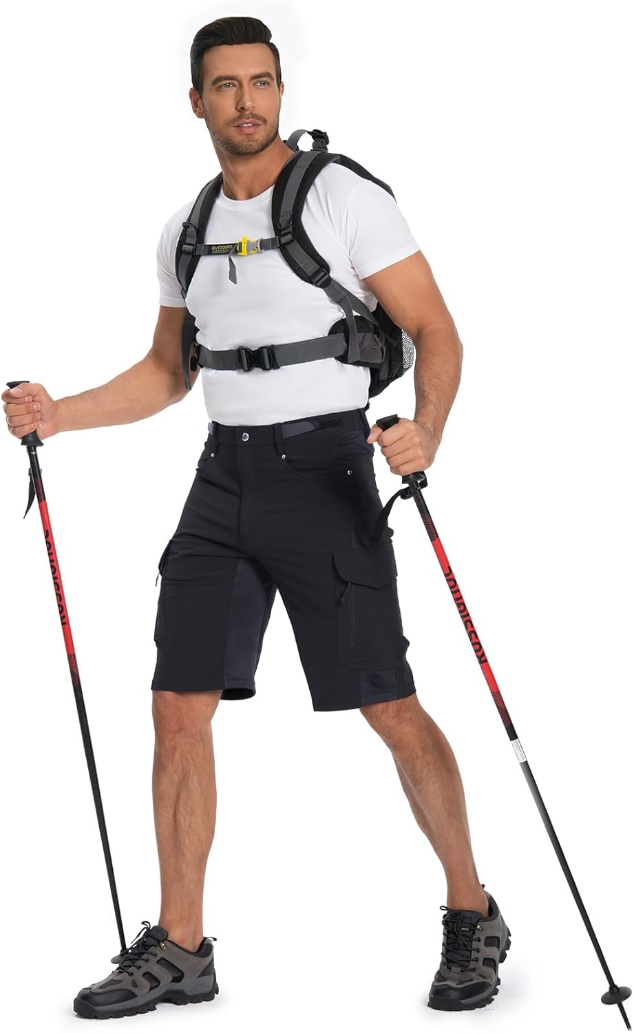 Ally Mens Mountain Bike Shorts 4D Padded Bike Shorts Baggy Cycling Biking Bicycle Biker Shorts Loose-fit with 6 Pockets - Image 7