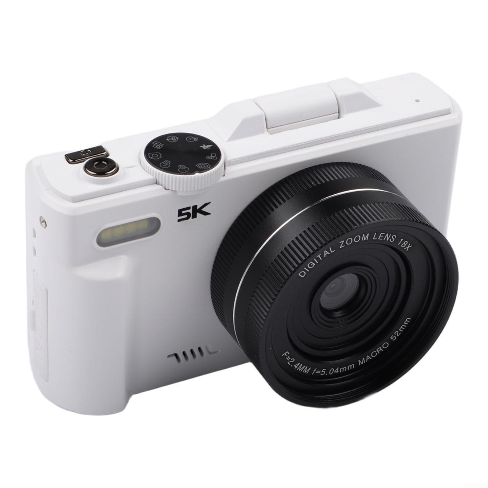 Kamera do vlogowania do 5k 75 MP WiFi 18X do zoomu Flip Display Vlogging (różowa)