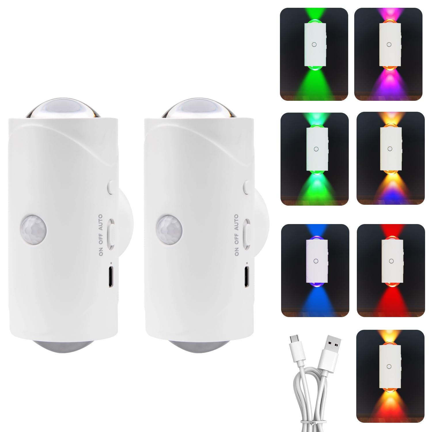 LED-nachtlamp met bewegingsmelder Müller-Licht Nox 27700013 LED vast ingebouwd N/A
