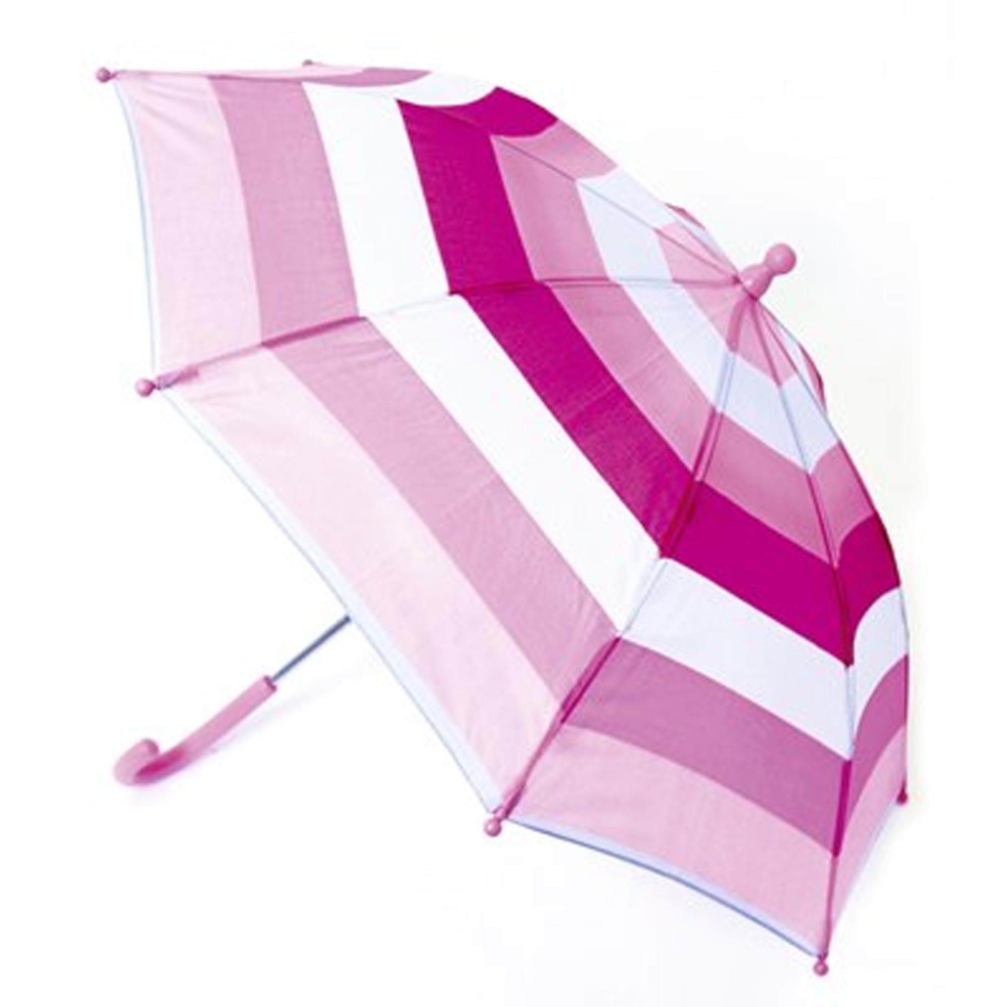 Kav Boys Pink Kids Transparent School Umbrella And Girls - Sweet, Beautiful, Lightweight Design Dome Parasol For Your Child - Striped