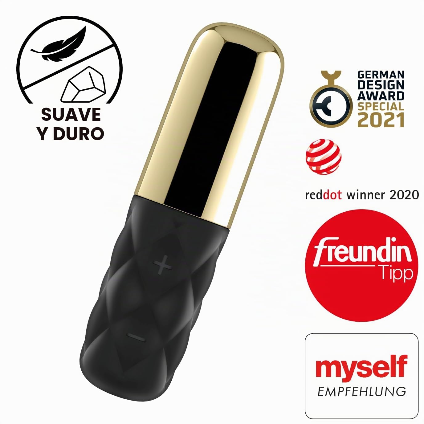 Satisfyer Sparkling Darling mini vibrador | Con 15 modos de vibración | Juguete sexual discreto para mujeres | Estimulación del punto G y del clítoris | Recargable y resistente al agua (IPX7)