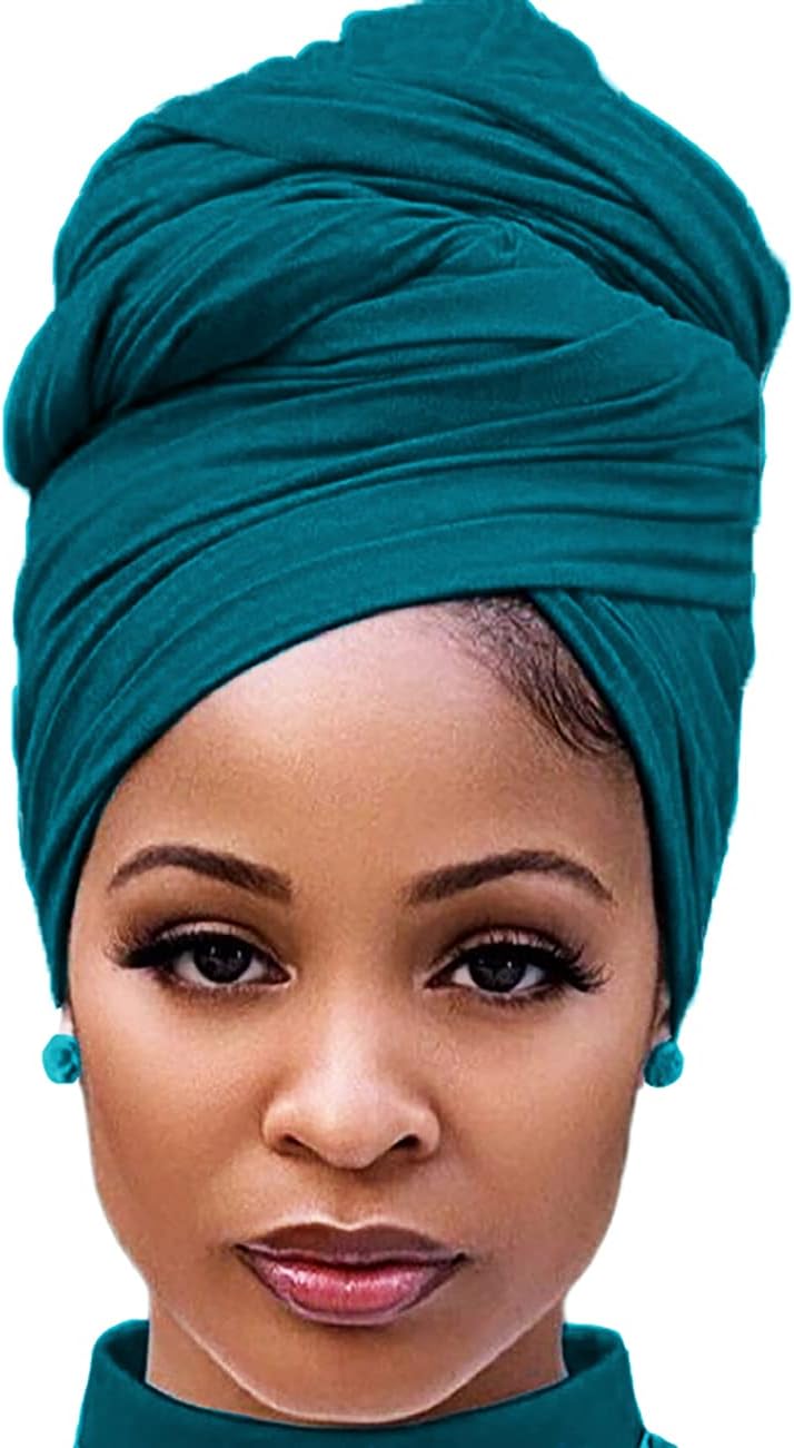 Harewom Hijab Scarfs for Women to Cover Face Stretch Headwear for Church Prayers Chemotherapy Green Harewom Hijab Scarfs for Women to Cover Face Stretch Headwear for Church Prayers Chemotherapy Green