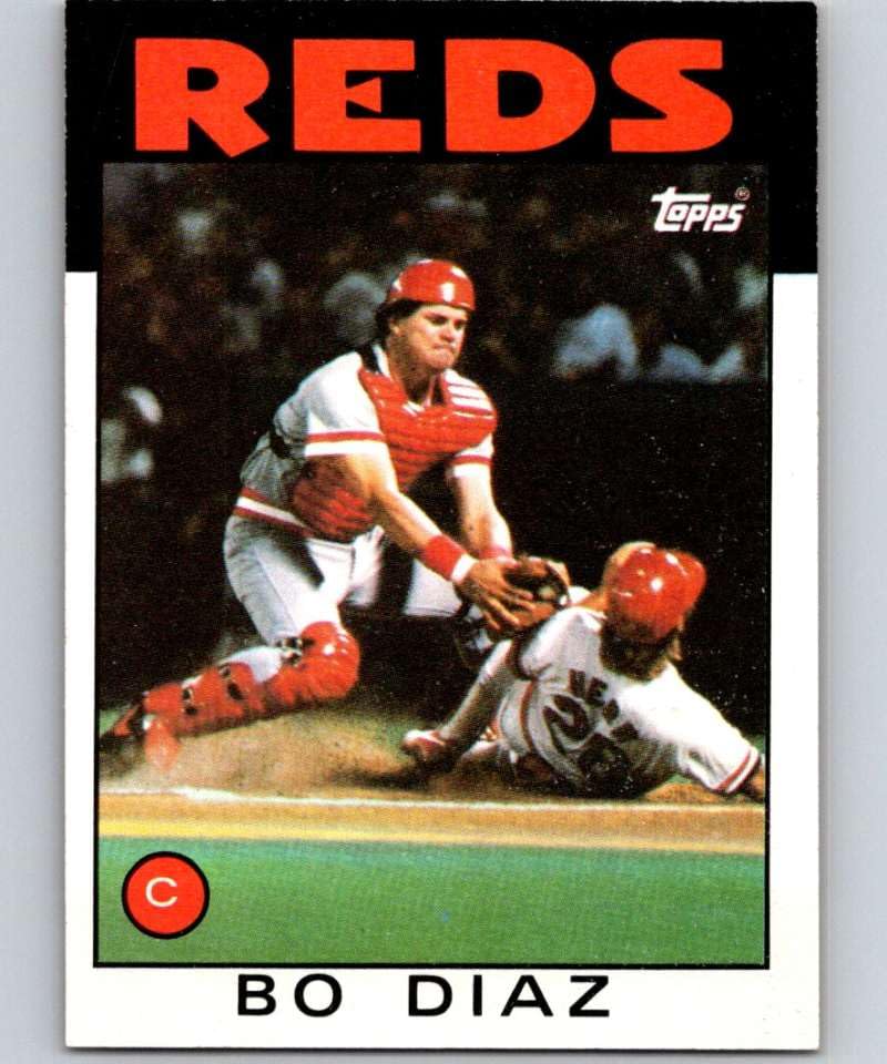 Amazon.com: 1986 Topps Baseball #639 Bo Diaz Cincinnati Reds
