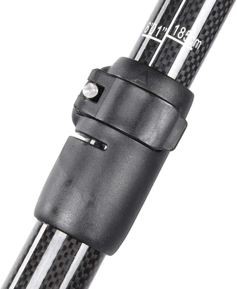 Carbon Fiber 3 - Section Adjustable Standup Paddle, Telescopic Surfboard Paddle for Kayak Inflatable Boat, Carbon Shaft with Nylon Blade for Surfing and Paddle