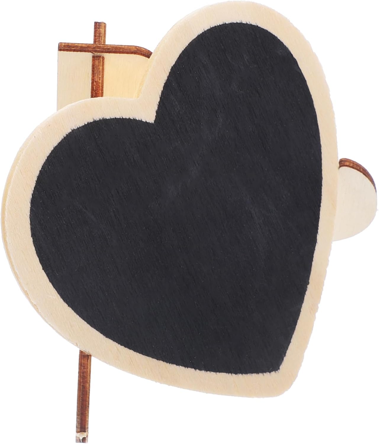 Wooden Mini Chalkboard Sign with Base for Desk Decor and Notes