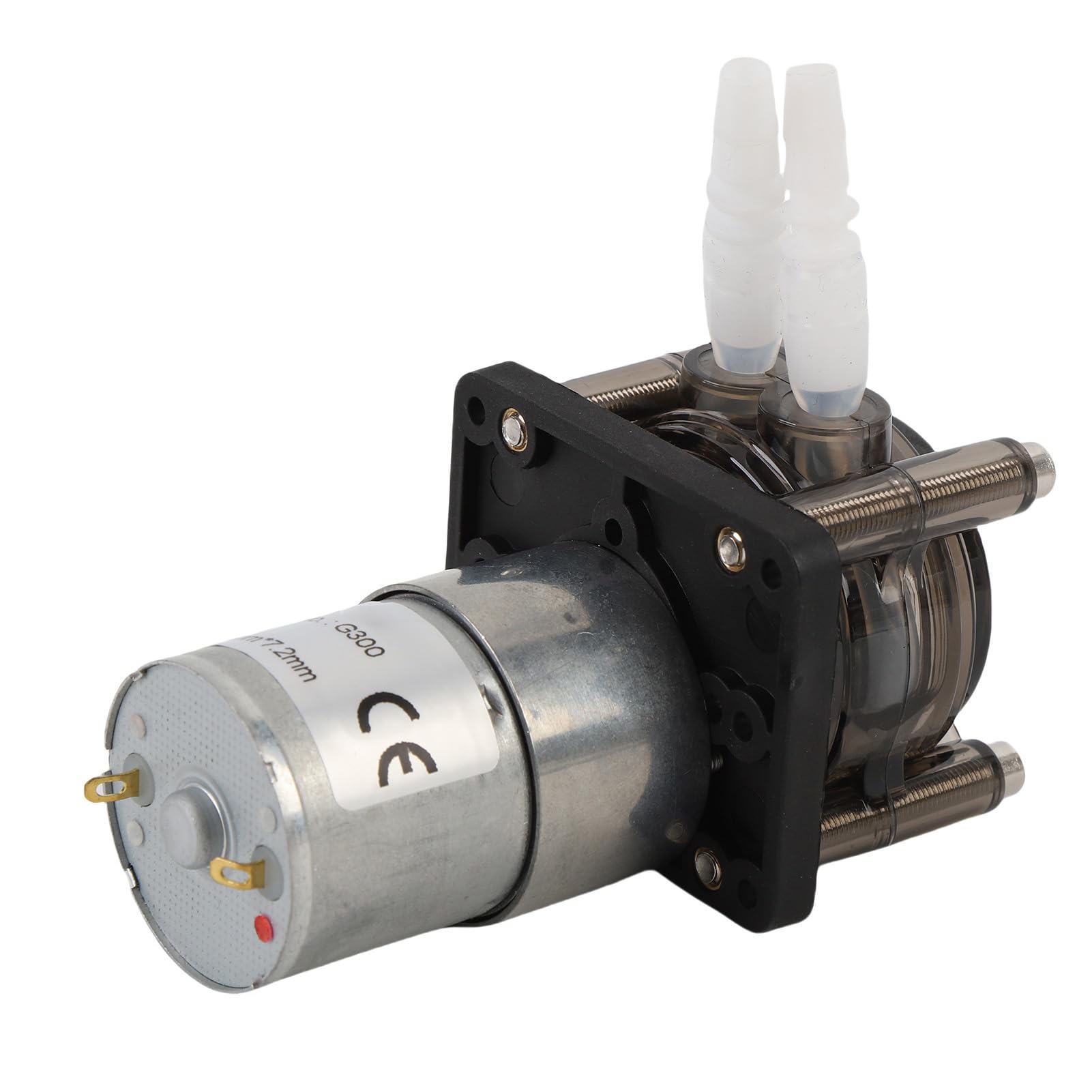 Generic Pompe Péristaltique, Conception Stable, Haut Débit, Moteur à Courant Continu 300 Ml/min, Pompe de Dosage de Liquide pour Aquarium en Acier Inoxydable (12V)