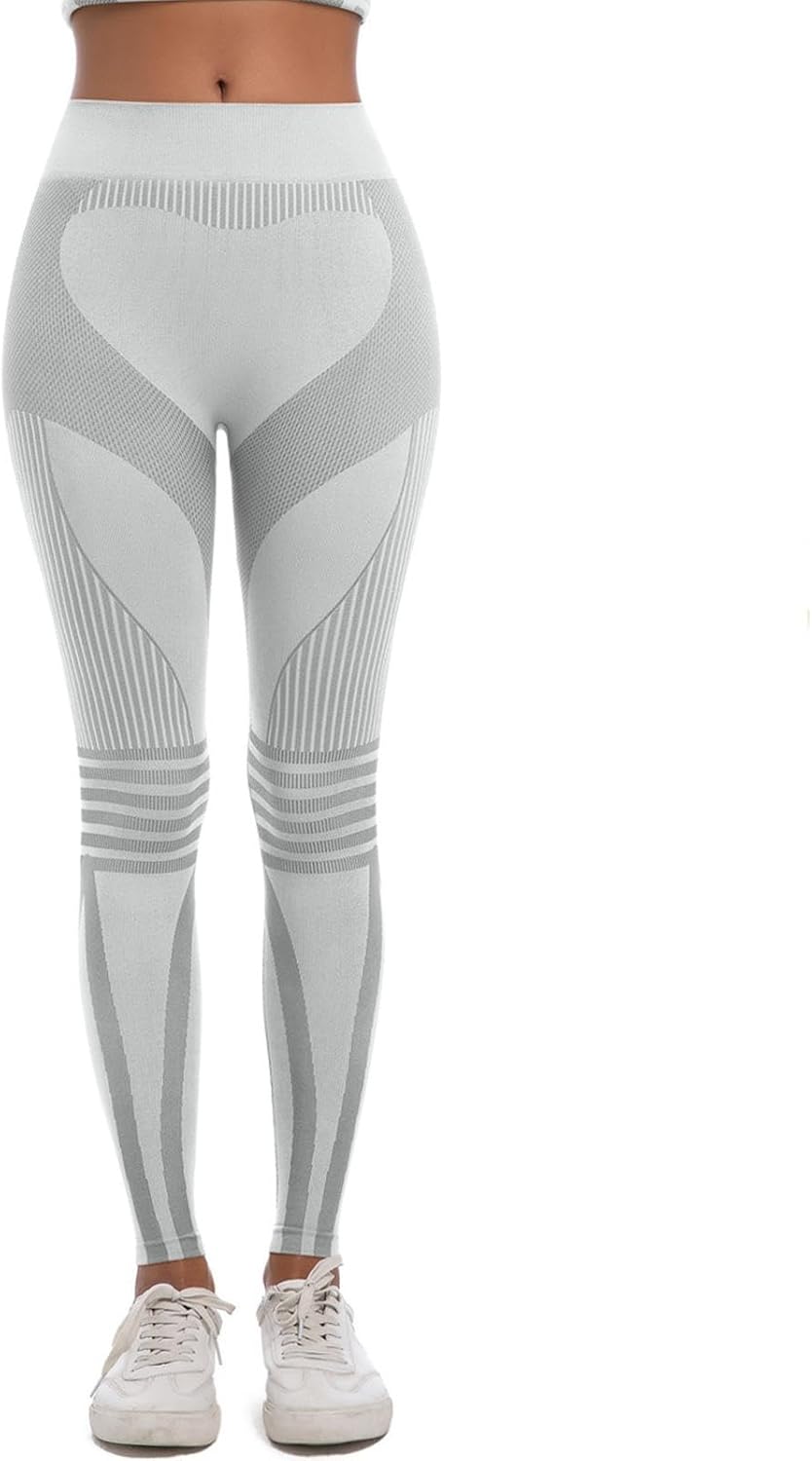 Experience Breathable Seamless High Waisted Compression Yoga Leggings for Running Fitness Comfortable Wear