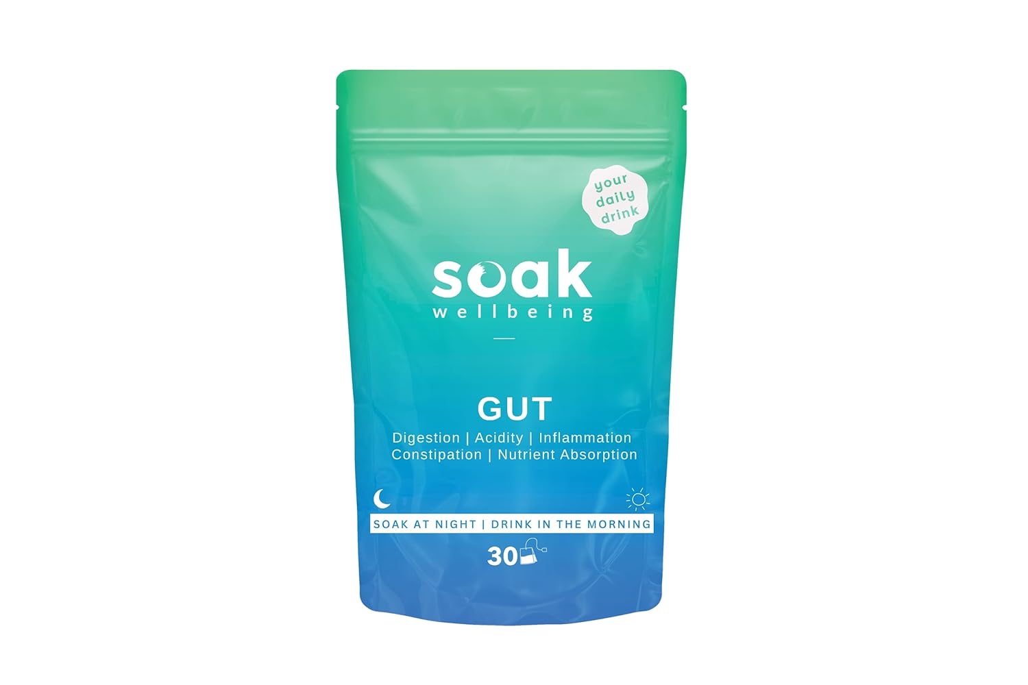 Buy Soak Gut Soak Healthy Powder Sachets Helps Reduce Acidity