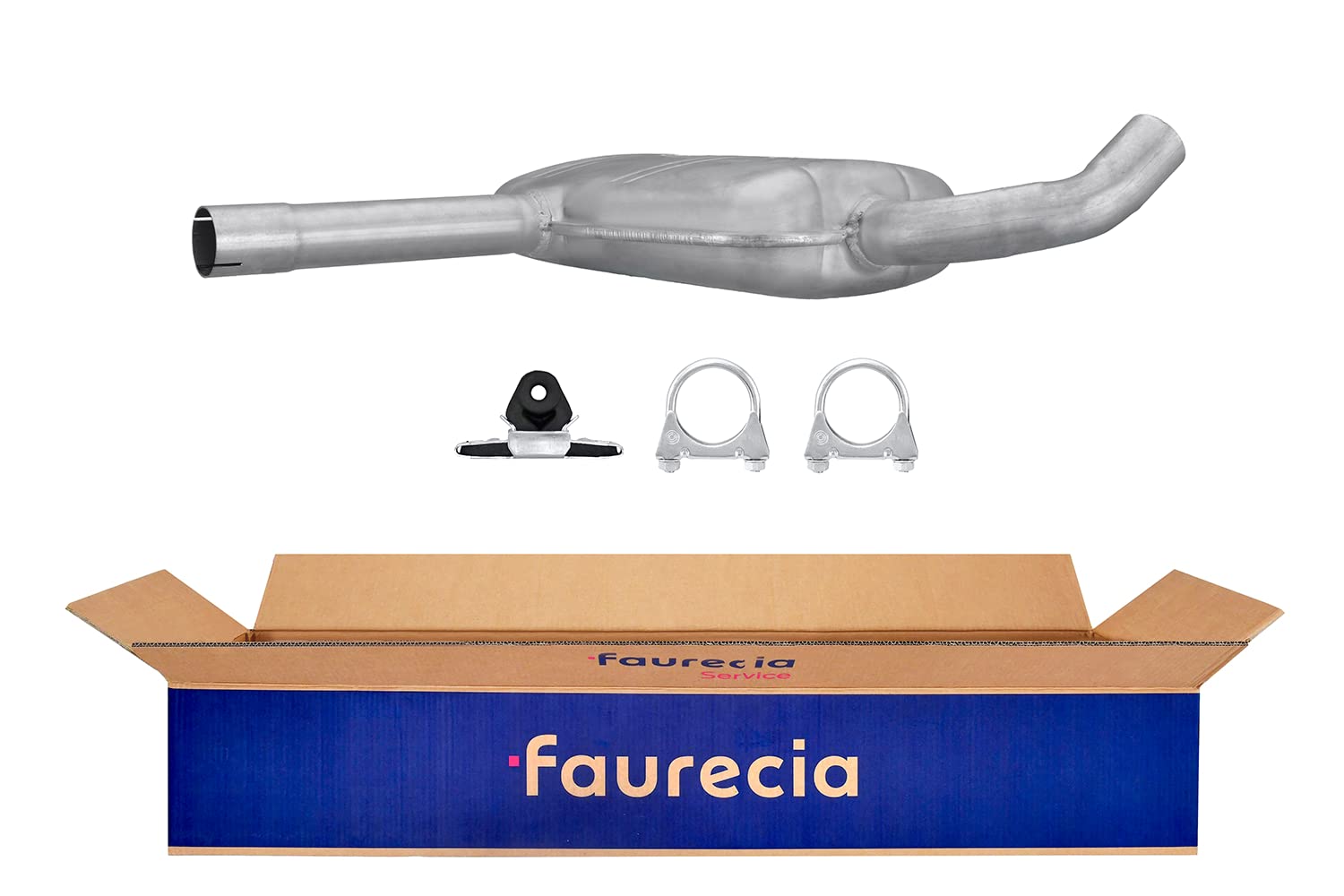 HELLA 8LC 366 026-121 Silenziatore centrale, Easy2Fit® Kit, centro, monopezzo, Kit con parti annesse