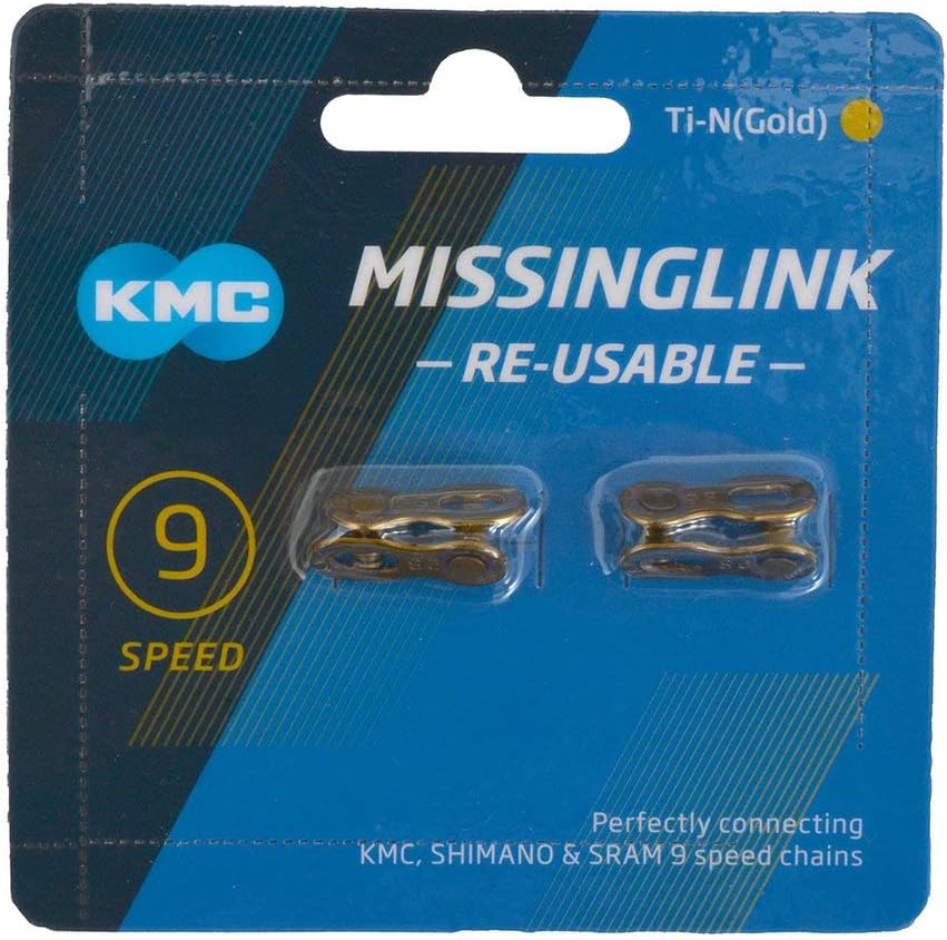 KMC Missing Link 7,8,9,10,11,12 Speed Silver/Gold Blue Packing