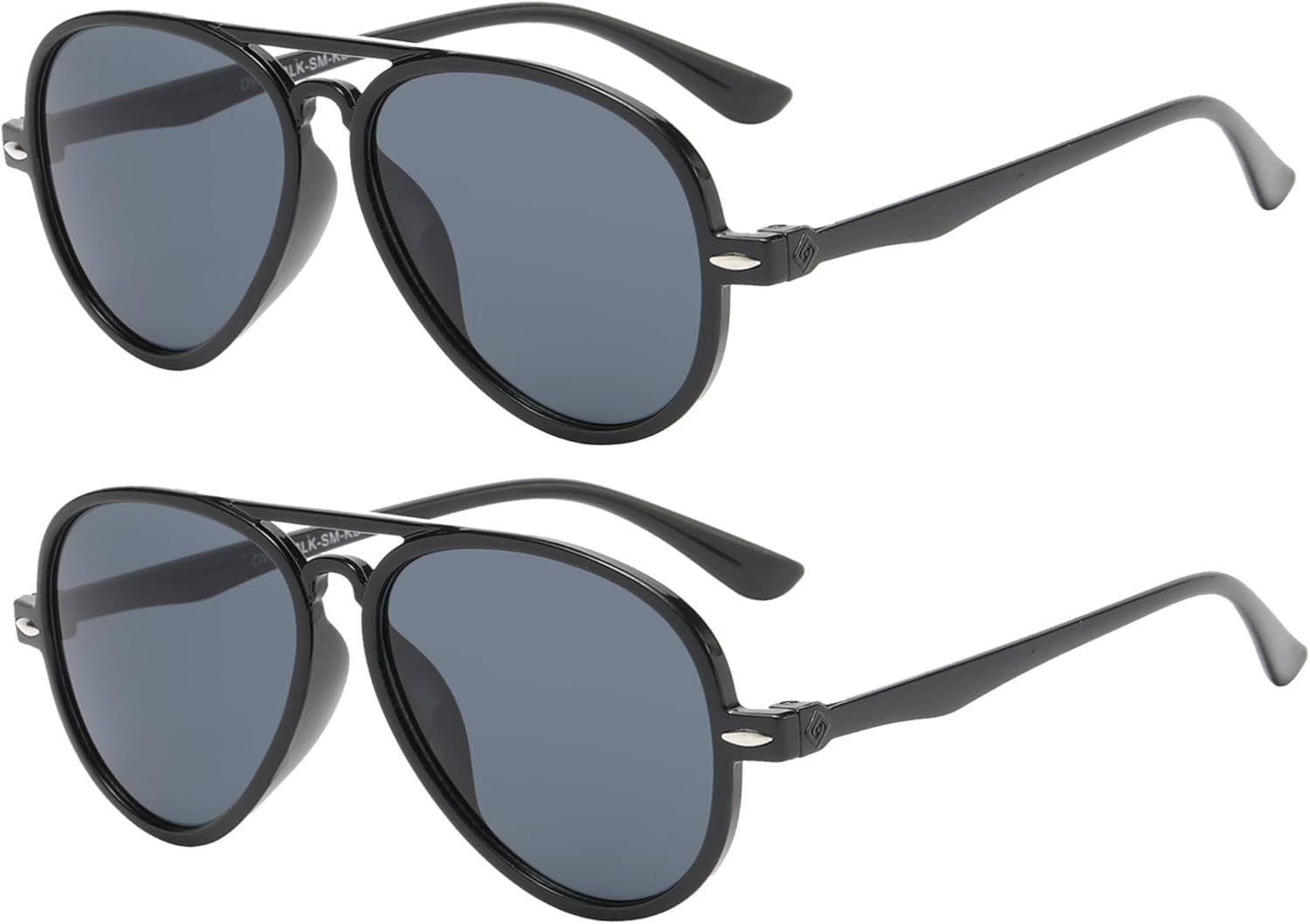 OWL Kids Aviator Sunglasses UV400 Protection Lens Colorful Plastic Frame Childrens Aviators for Boys Girls