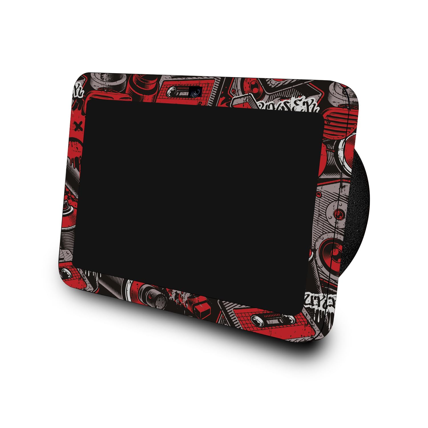 Skin Compatible with Amazon Echo Show 8 (3rd Gen, 2023) - Red Hip Hop - Premium 3M Vinyl Protective Wrap Decal Cover - Easy to Apply | Crafted in The USA by MightySkins