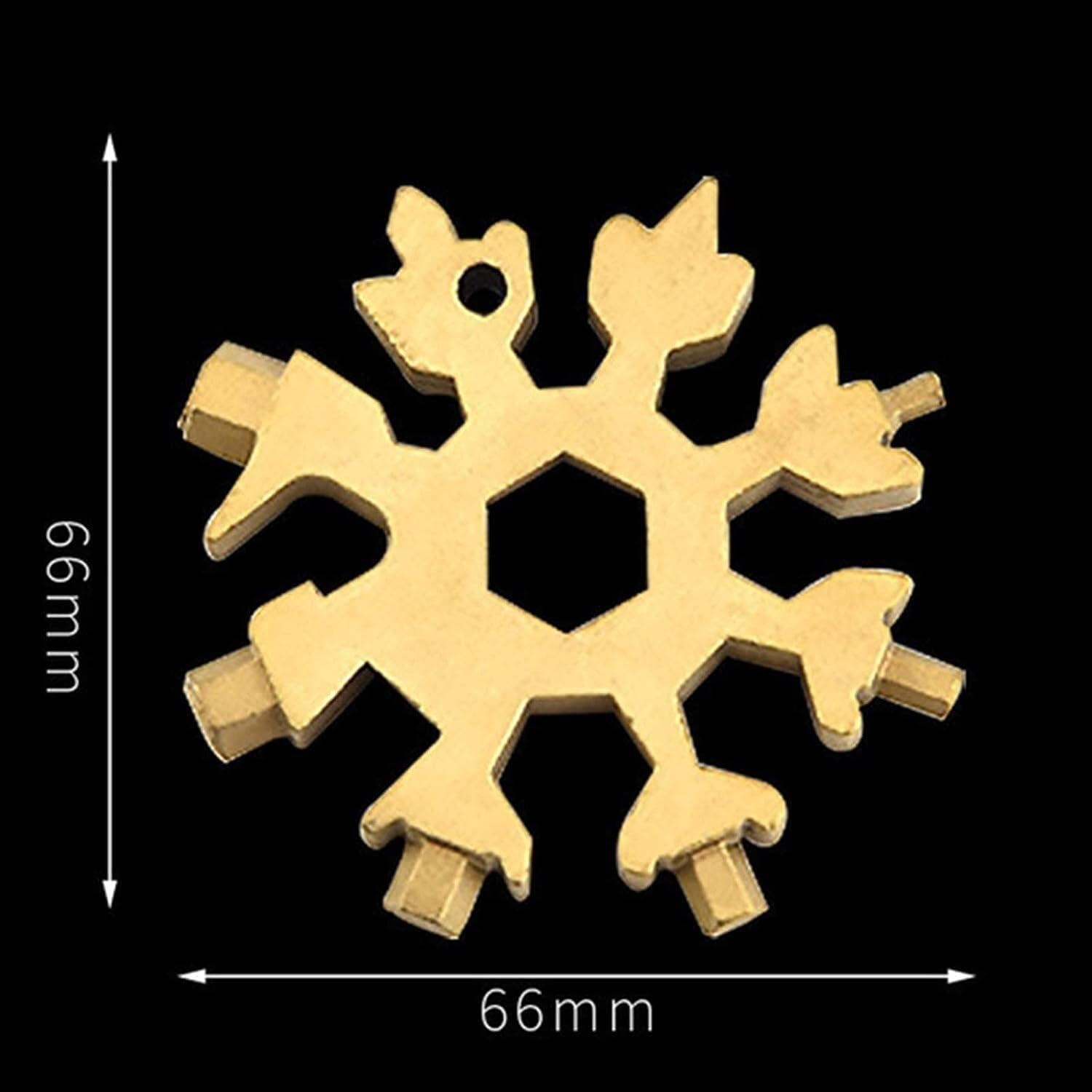 Snowflake Multitool 2PCS 18-in-1 Stainless Steel Snowflake Multi Tool Keychain Tool Gadgets For Outdoor Travel Camping Daily Mens Gifts