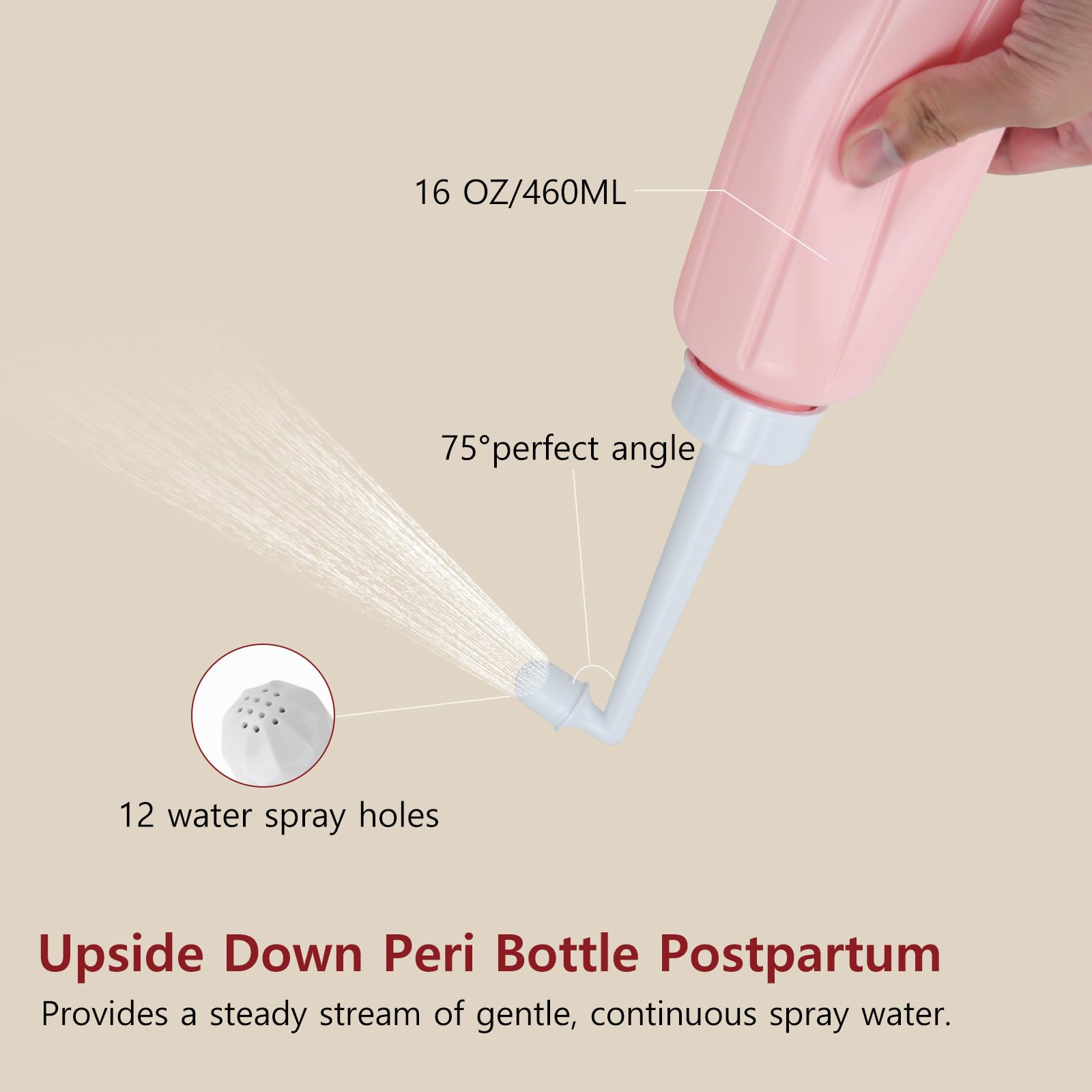 UHdod Kit esencial posparto para el parto, kit posparto, kit de recuperación de cuidado posparto, ropa interior desechable y paquetes de hielo, espuma refrescante, botella peri boca abajo,