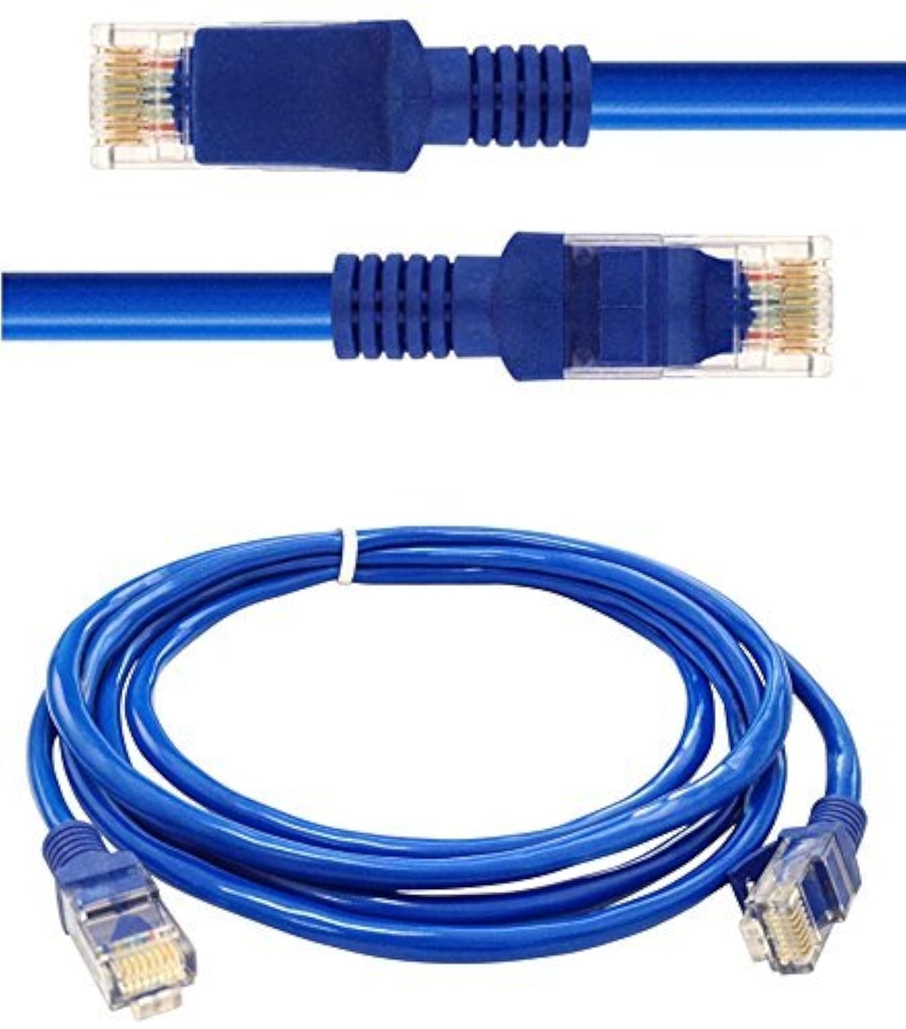 SCHOFIC CAT6 (2 Meter) Shielded RJ45 Ethernet Patch Network Cable Professional Gold Plated Plug STP Wires Cat6 LAN Cable Premium/Patch/Modem/Router/LAN/ADSL - BLUE (2 METER, 2) (B0733R5PT1) Amazon Price History, Amazon Price Tracker