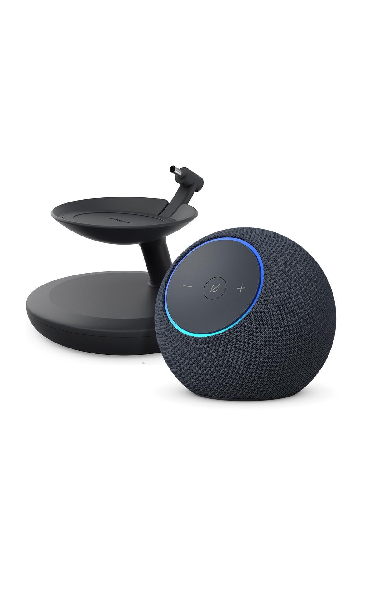 Amazon Echo Dot Max + Nuevo soporte Made for Amazon para el Echo Dot Max con puertos de carga USB-C