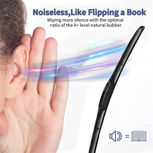 Miniatura 6 de Juego de limpiaparabrisas delantero compatible con Toyota Hilux AN10 AN20 AN30 2004-2015 2004-2015 limpiaparabrisas de automóvil, limpiaparabrisas