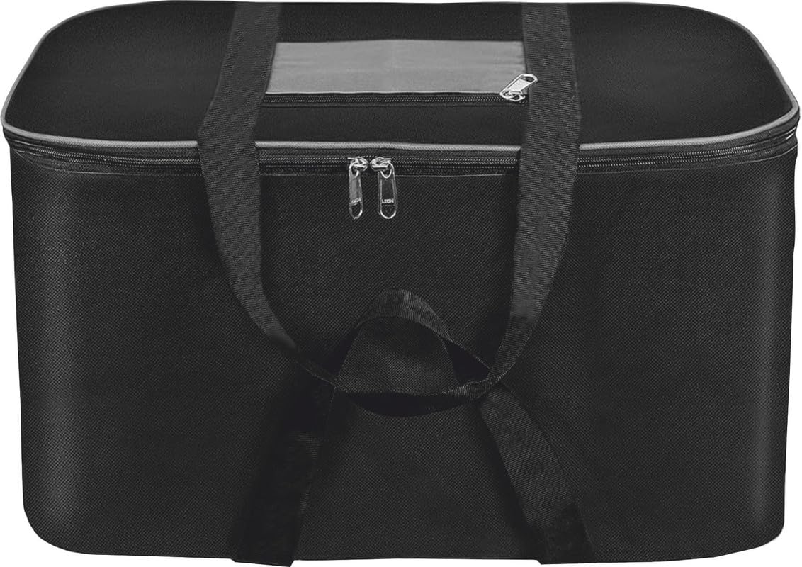 ACORMEK Large Clothes Storage Bag Underbed Storage Bag Moisture Proof Cloth Organiser Nylon Big Underbed Storage Bag with Zippered Closure and Handle(54x46x28cm) (Grey Black, Pack Of-1)-image-20