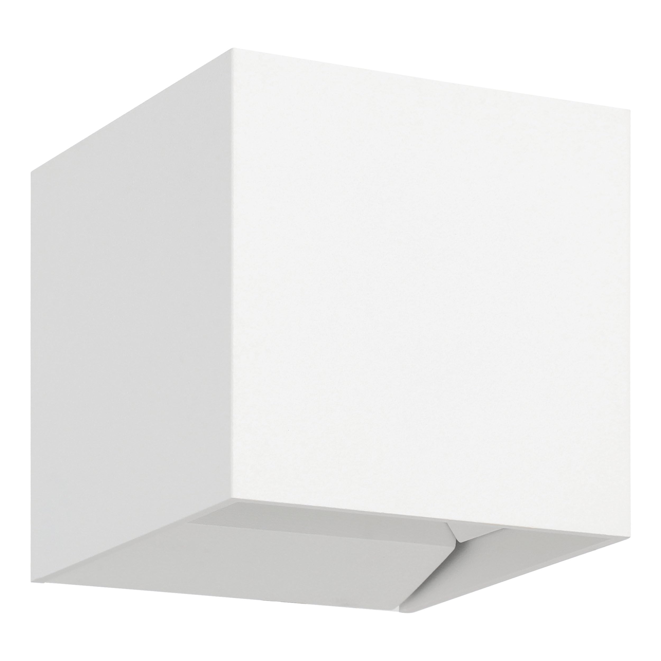 Eglo LED Outdoor wall spot Light Calpino 3, Outside lamp uplight and Downlight, Porch Lighting, Spotlight Made of White Metal, Warm White, IP54