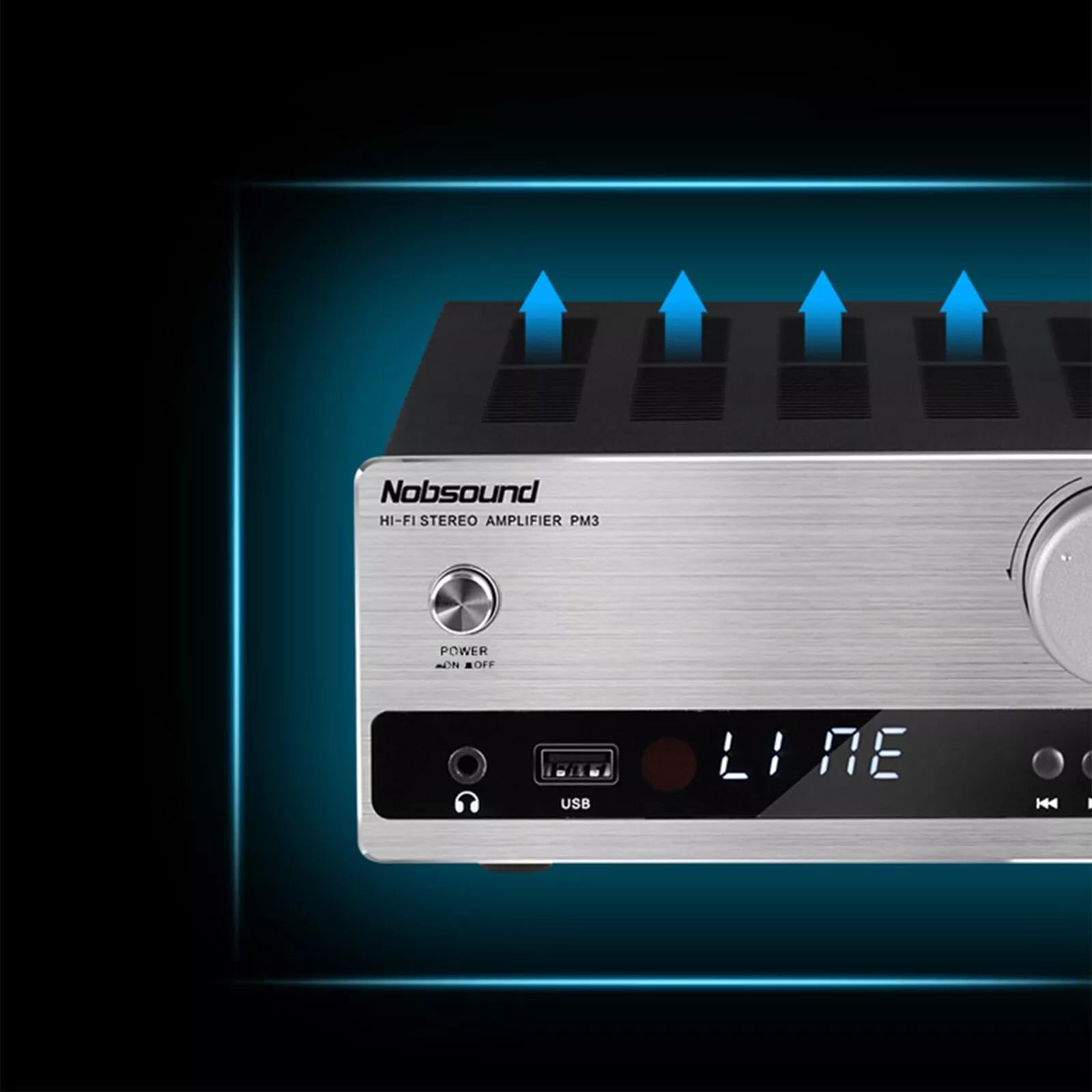 Nobsound Amplificatore digitale Bluetooth DAC: Home Stereo Amplifier U-Disk Player con telecomando