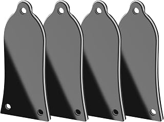 4Pcs Guitar Truss Rod Cover Replacement 3 Holes Plastic Truss Rod Cover for Guitar Bass Replacement Part Guitar Accessories