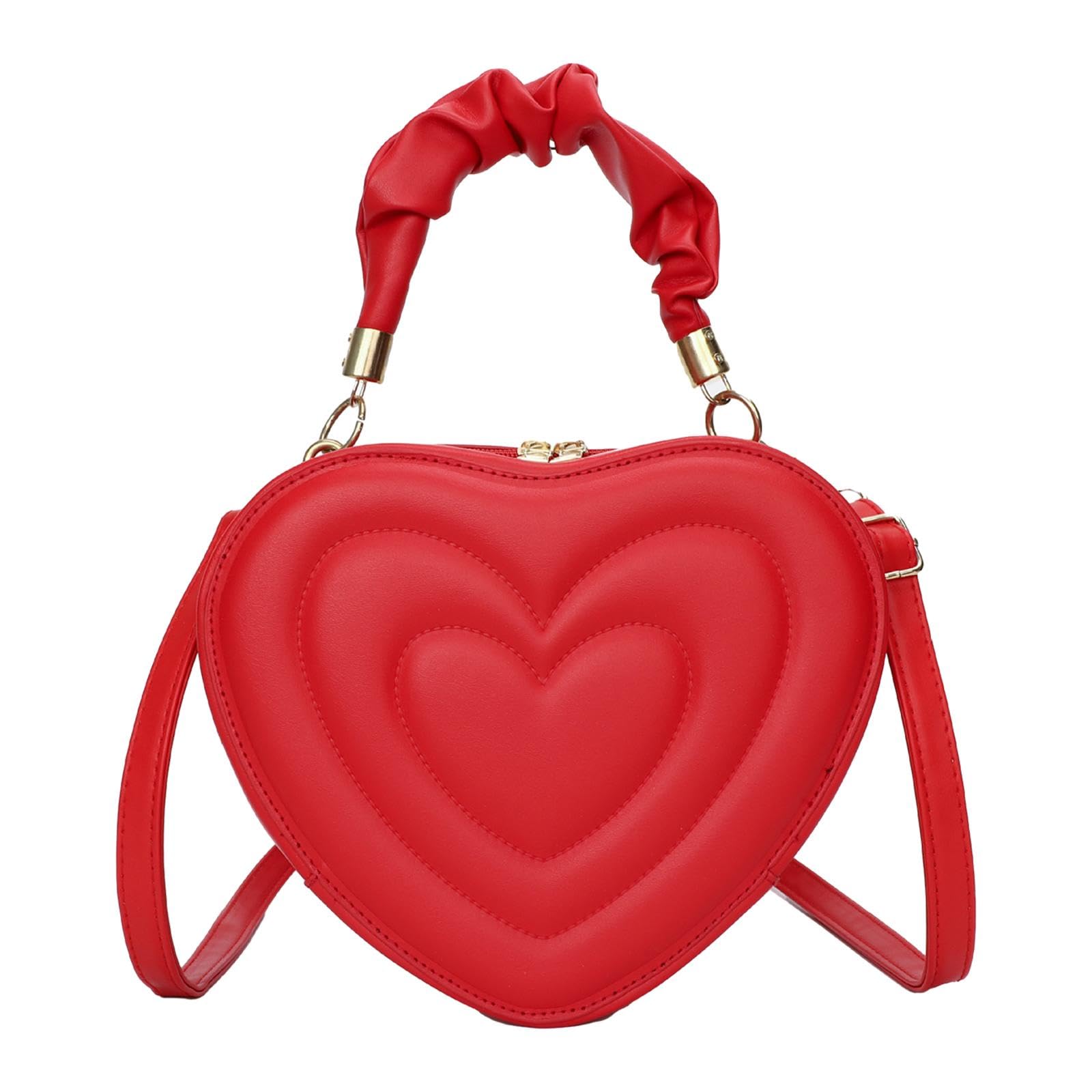 MYADDICTION Heart Shape Shoulder Bag Fashionable Small Lovely Purse for Girls Women Gift Red (B0CY5H3ZQH) Amazon Price History, Amazon Price Tracker