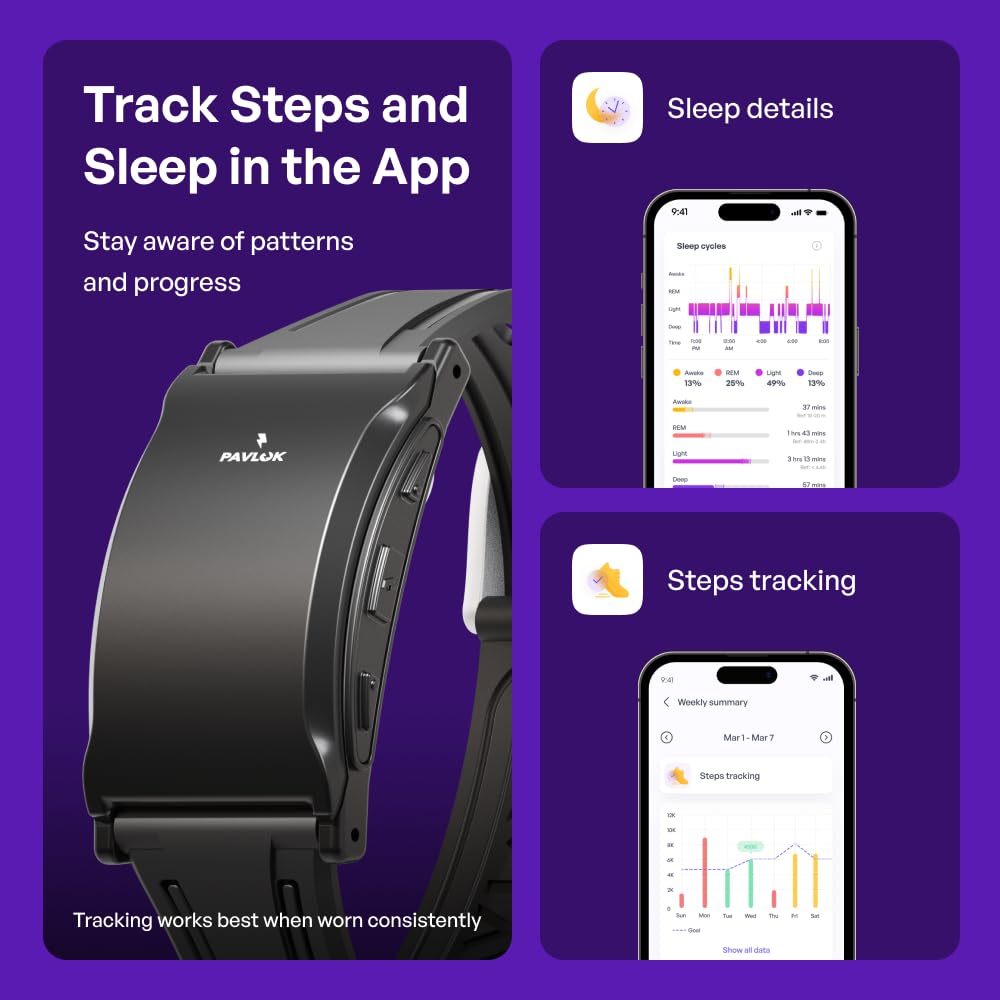 Amazon.co.jp: Pavlok Pro 3 Shock Clock 電気ショック 振動 歩数計