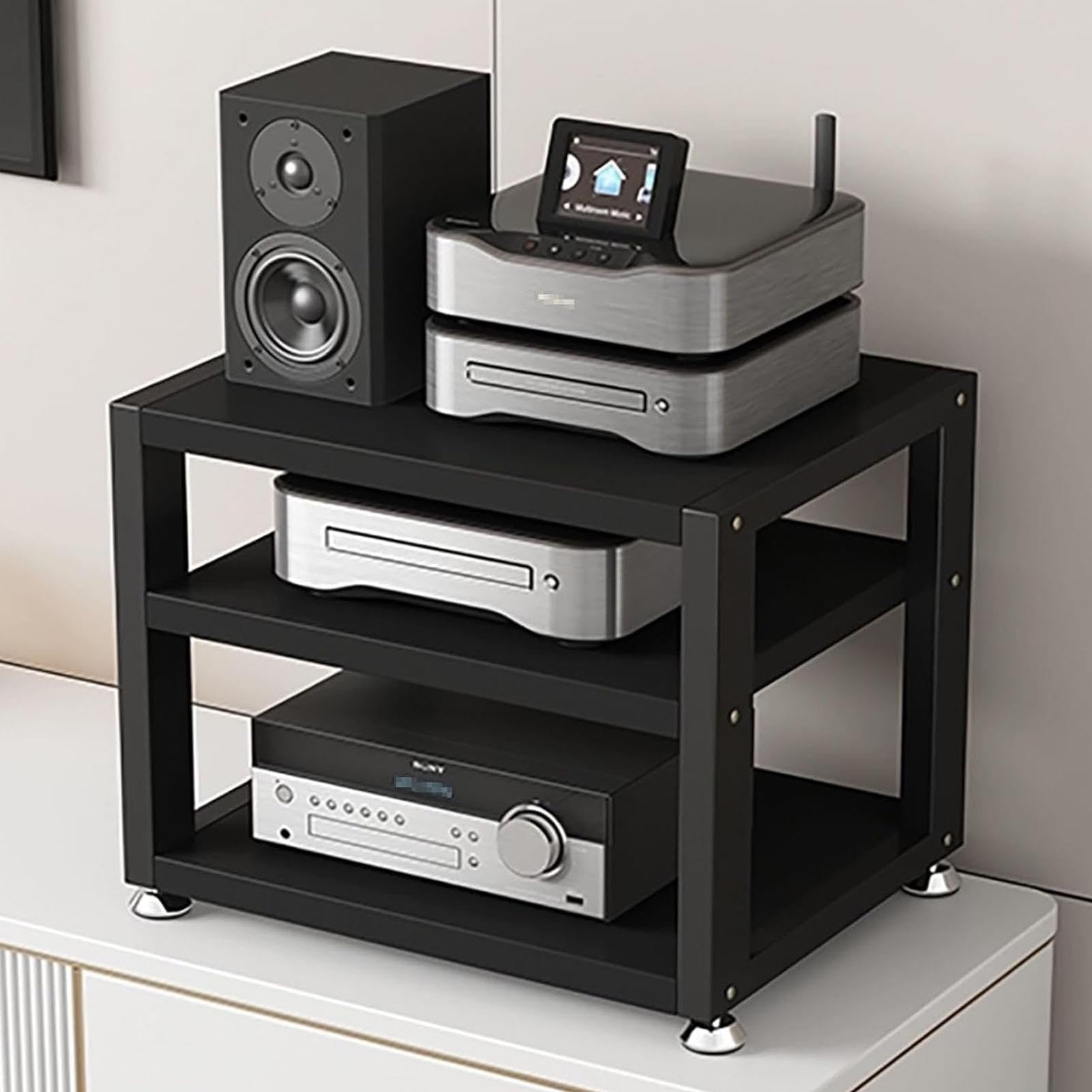 Supporto Multimediale Av 3/4 Ripiani, Piccolo Mobile Stereo,Rack Audio