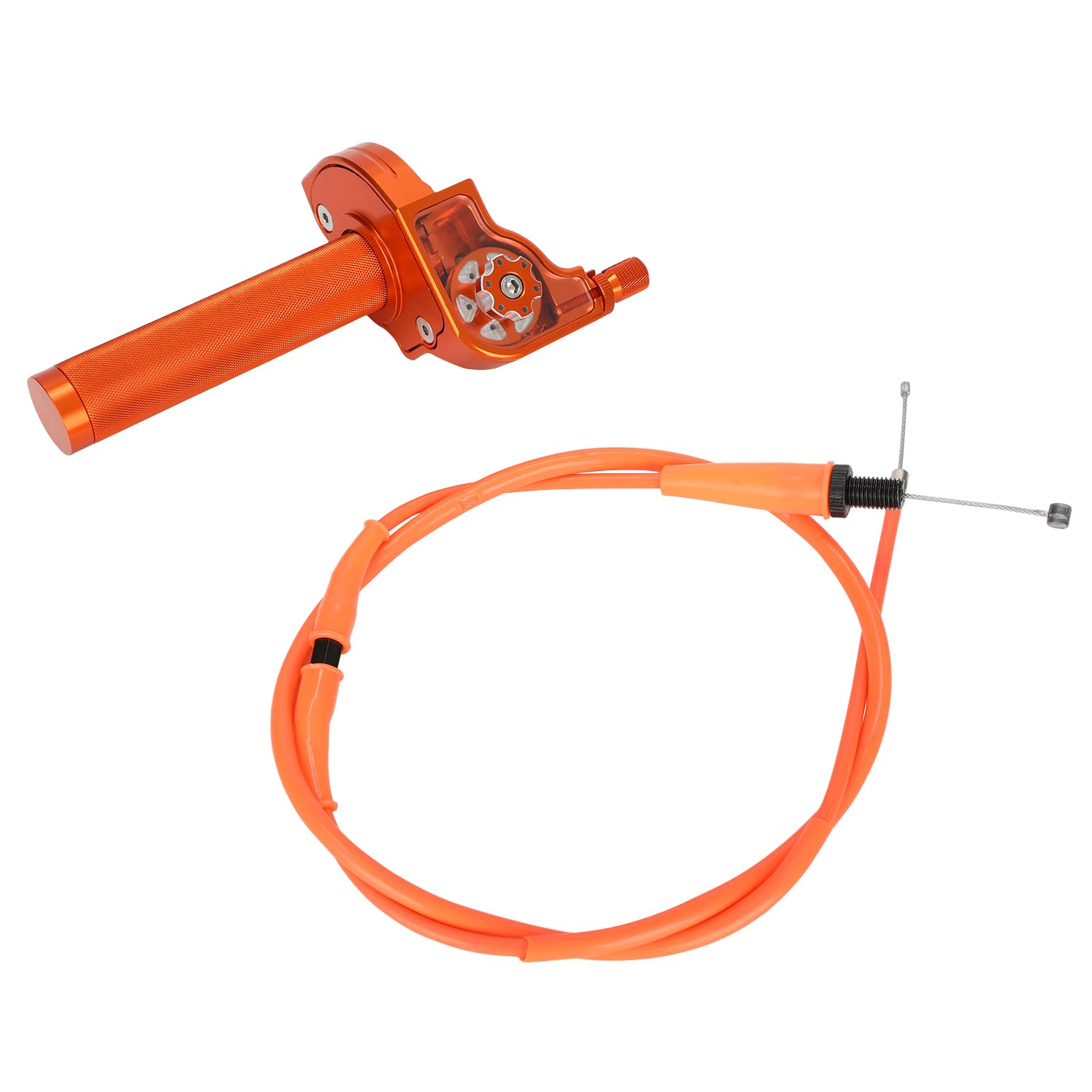 AnXin Ensemble d'accélérateur de moto avec câble d'accélérateur CNC universel pour la plupart des guidons de moto CRF YZ PW KX KLX RM DR DRZ Dirt Pit Bike Motocross Quad ATV