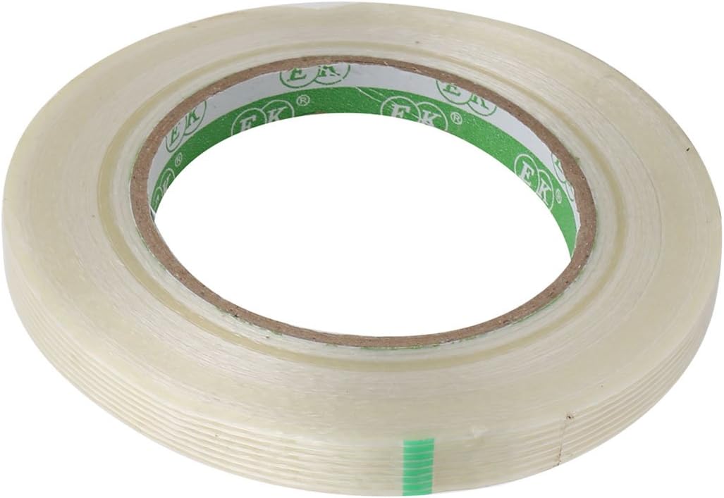 5Pcs 12mm Electrical equipment Width 0.22mm Thickness Stripe Type Filament Strapping Tape 50m Long