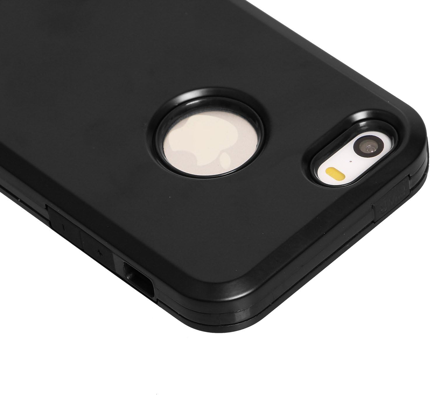 iPhone 5 Case,iPhone 5S Case,iPhone SE Case,BAROX Fashion Shockproof Protective Armor Defender Kickstand Case Cover for iPhone 5/5S/SE (Black)