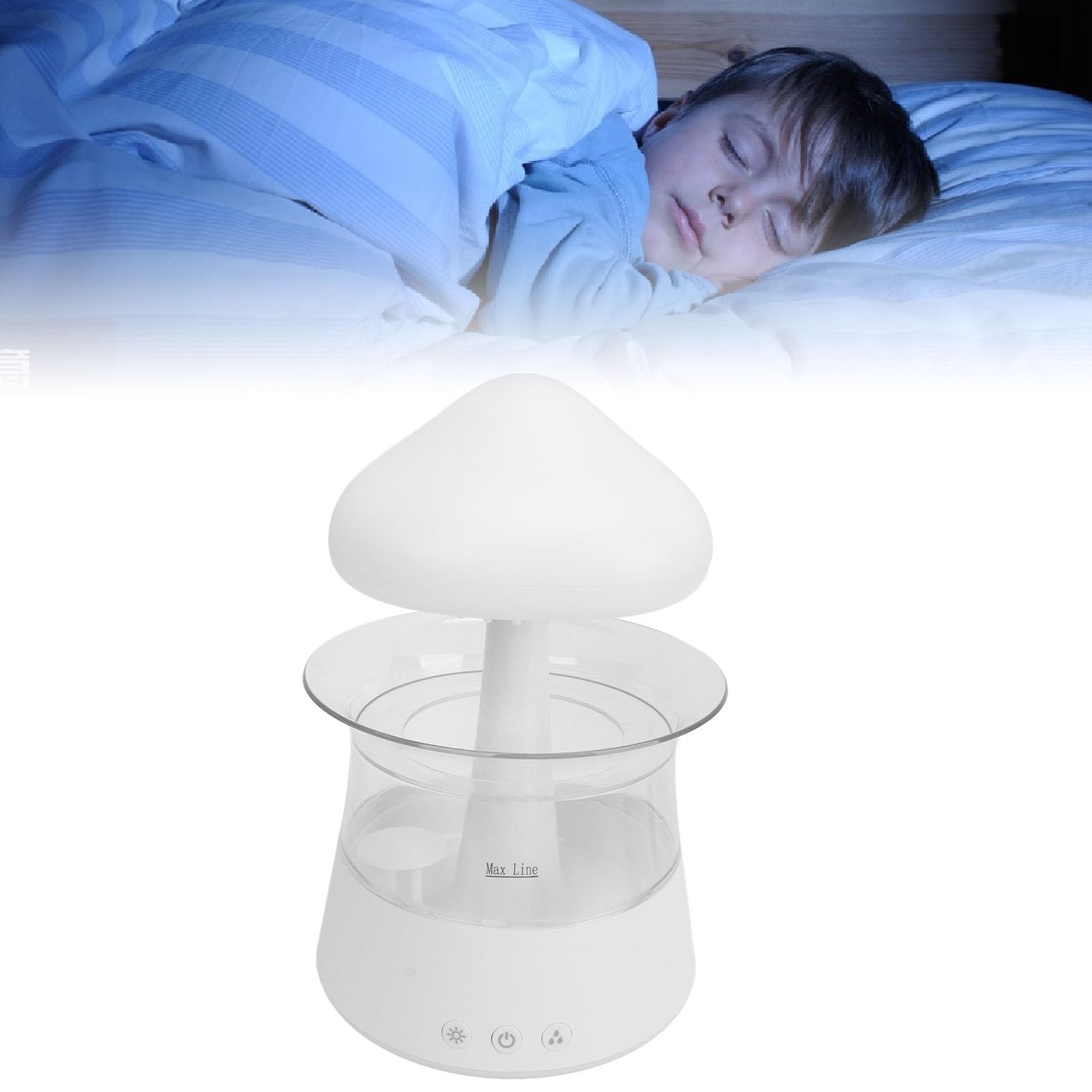 Annadue Umidificatore Rain Mini Umidificatore USB a Goccia d'acqua,