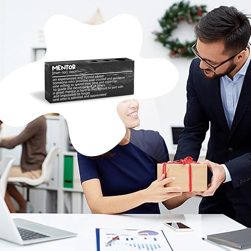 Miniatura 7 de WBDESK22 - Regalo para mentor, divertido soporte para bolígrafo para empresas, oficina, decoración de escritorio divertida para mentor, regalo de