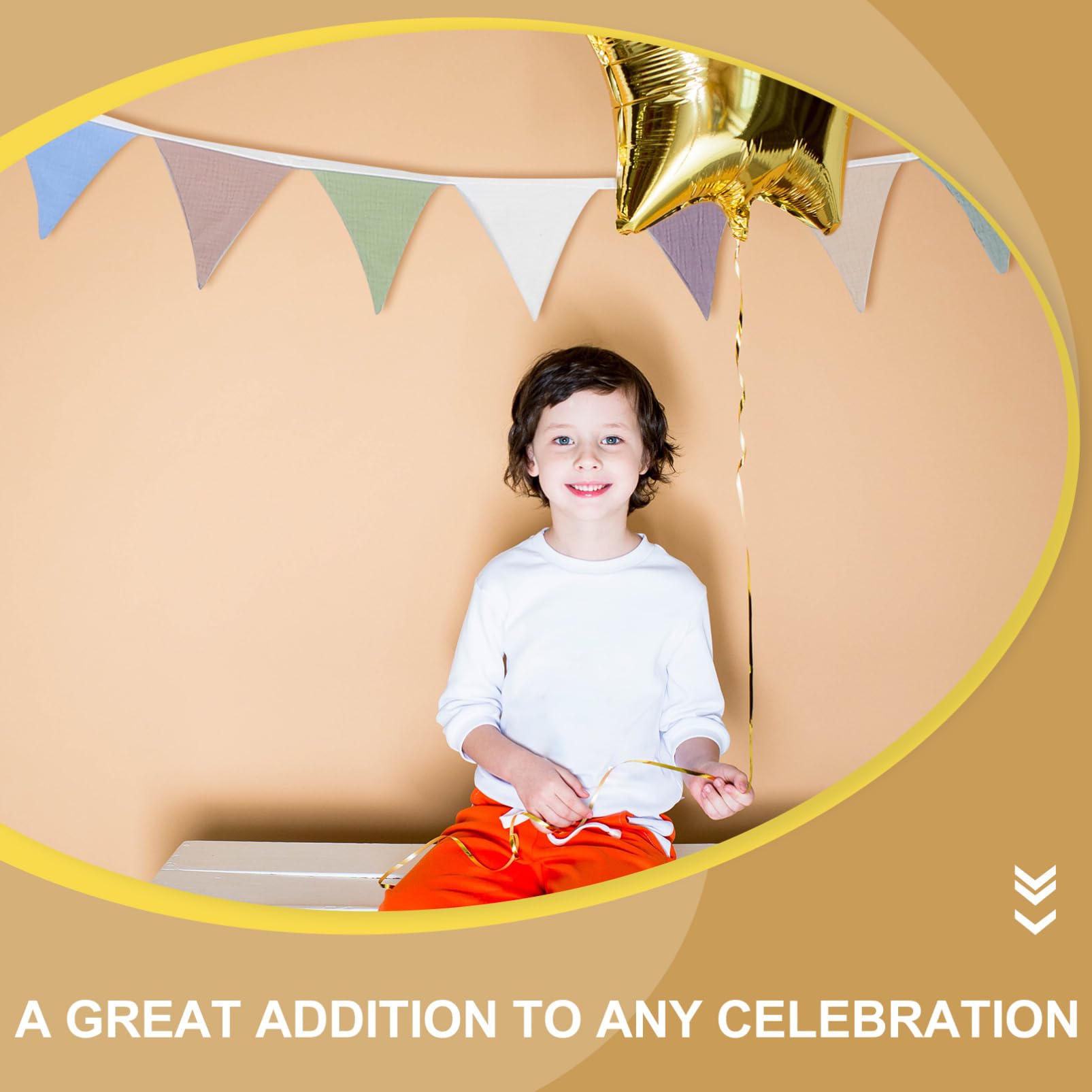 Ciieeo 4 Pezzi Baby Shower Triangolo Banner Ghirlanda Triangolo Appeso Bandierina Triangolo Decorativo Bandierina