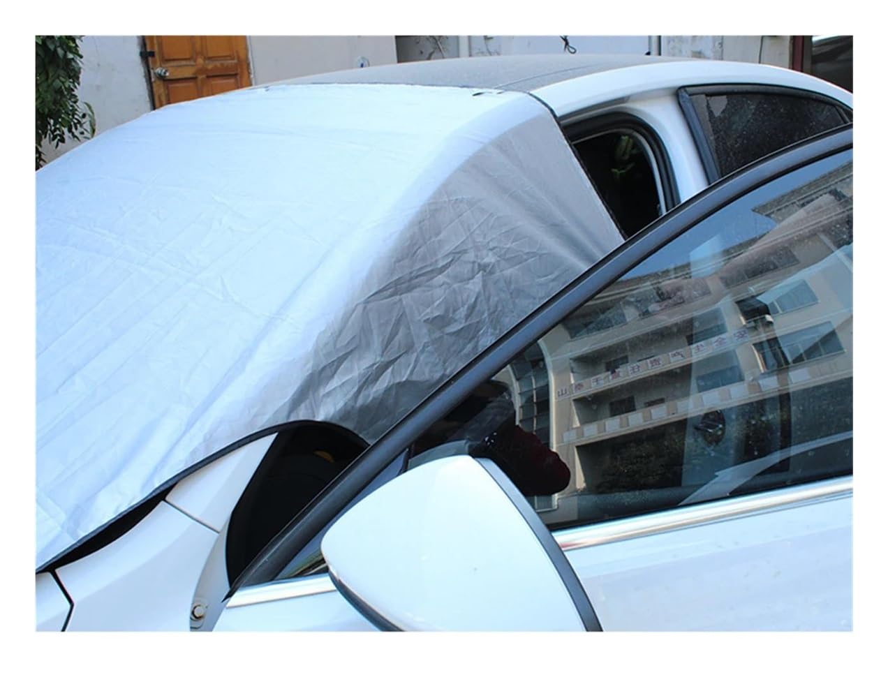 Couverture Pare-Brise Voiture Bâches De Voiture Protecteur Hiver Imperméable Gel Neige Bouclier Ombre Couverture Bache Pare-Brise