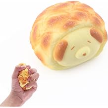 Anboor Butter Bread Squishies Toy,Slow Rising Cute Dog Shaped Food Squishies, Soft Squeeze Scented Stress Relief Toys for Adults Kids, Kawaii Squishy for Party Favors Birthday Gift