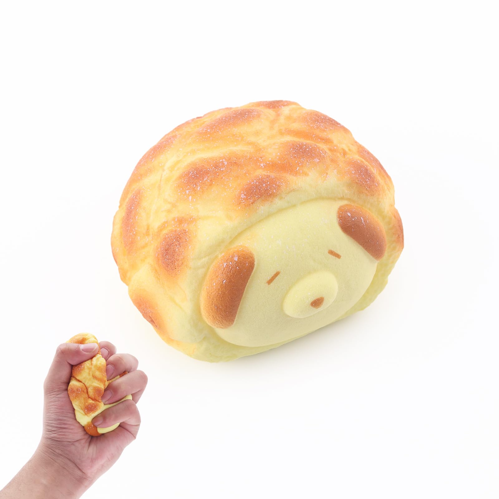 Anboor Butter Bread Squishies Toy,Slow Rising Kawaii Dog Shaped Food Squishies, Soft Squeeze Scented Stress Relief Toys for Adults Kids, Cute Squishy for Party Favors Birthday Gift