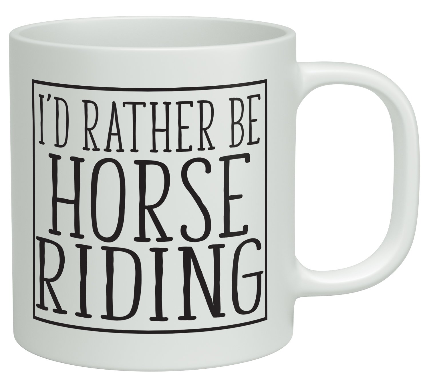 Shopagift White I'd Rather Be Horse Riding 10Oz Novelty Gift Mug Cup