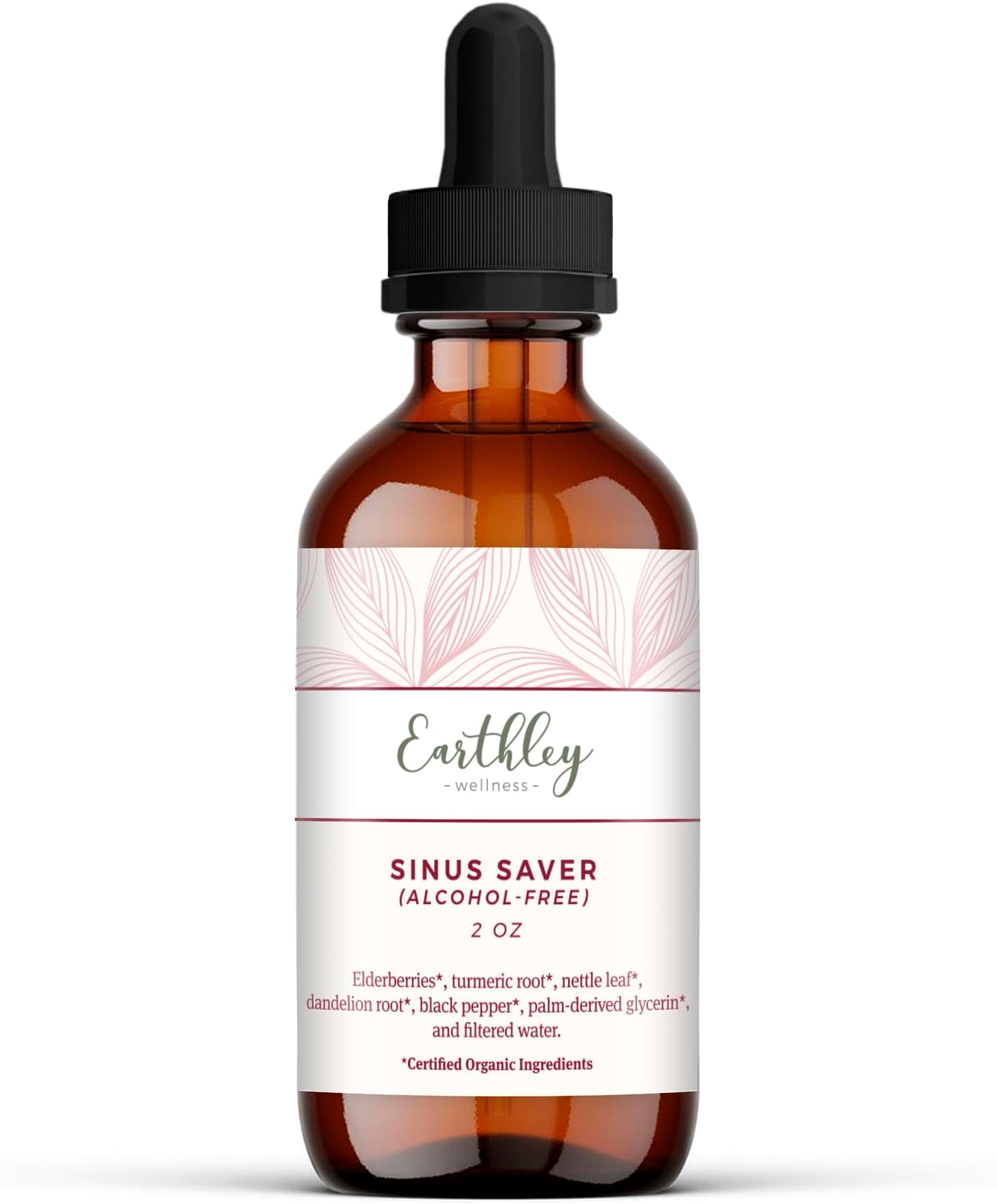 Earthley WellnessSinus Saver, Natural Remedy, Free of Allergens, Parabens, and Preservatives, Helps Boost Vitamin C (2 oz., Alcohol Free)