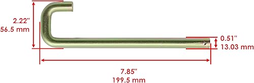 Miniatura 2 de Caltric Rodillo de cubierta con pasador compatible con Cub Cadet 19A40013 19A40013100 50 pulgadas / 7113314A 711-3314A