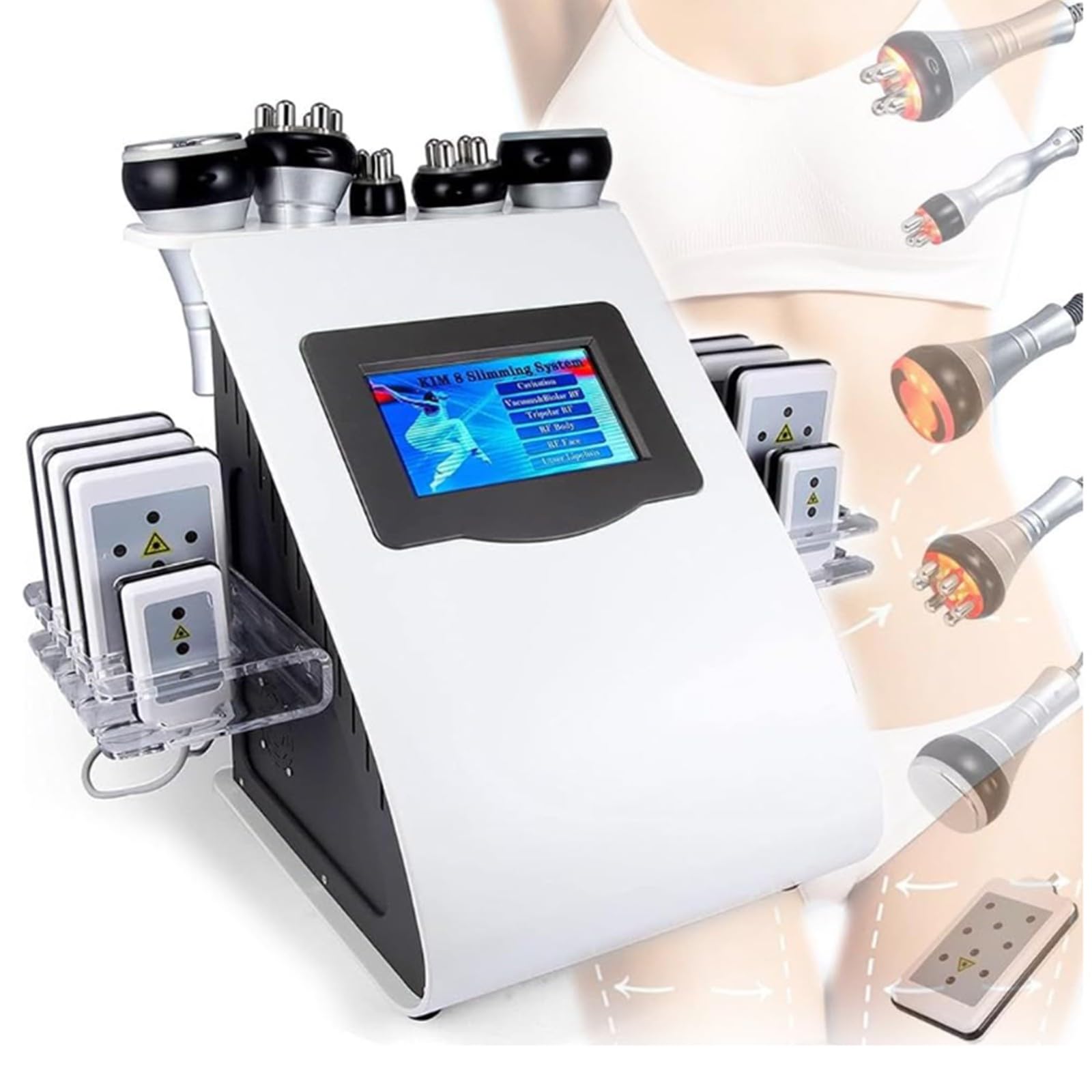 Macchina di Bellezza Multifunzionale, Macchina per Modellare Il Corpo 6 in 1, Massaggiatore per Dispositivi Anticellulite, Cura del Viso/Dimagrante E Rassodante, Spa Domestica A Vita