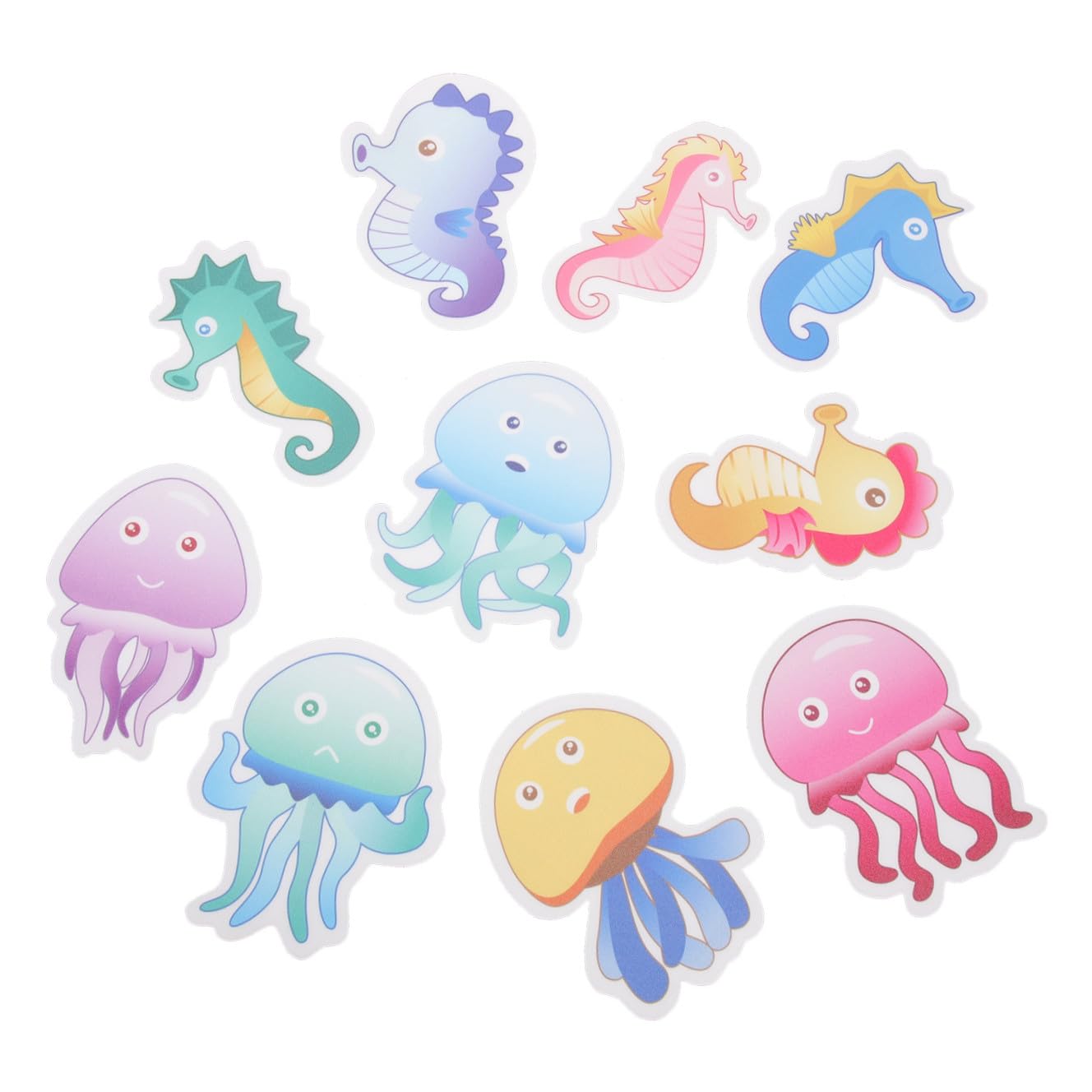 STOBAZA Pegatinas Antideslizantes para Animales Autoadhesivas Y Decorativas para Bañeras Y Duchas Y Práctico para Cocinas Y Baños 10 Piezas X 4