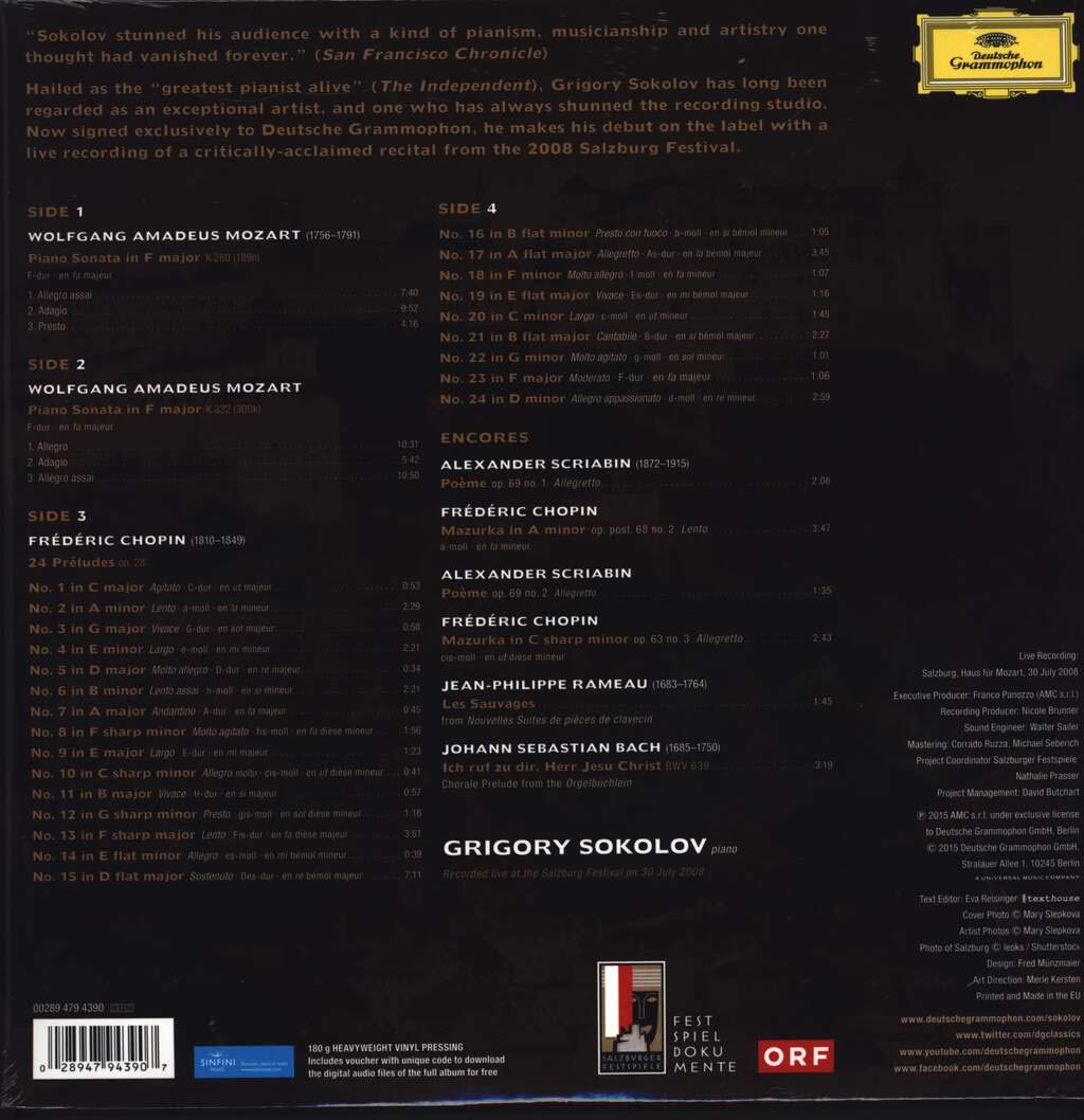 Sokolov-the Salzburg Recital