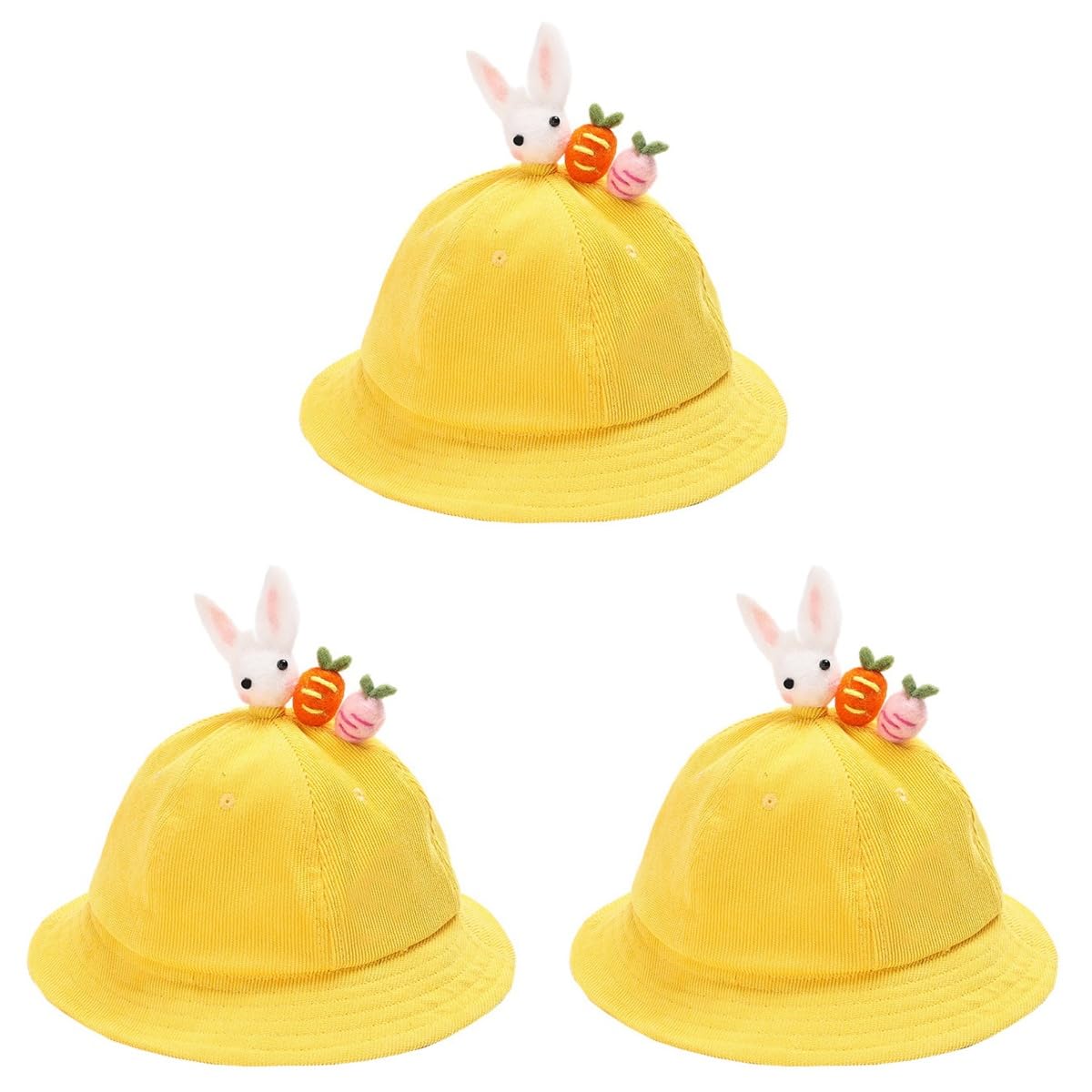 Healvian Eimerhut Mit Sonnenschutz Modische Schutzkappe Hut Mütze Kinderschutzkappe Sommerlicher Sonnenschutzhut Hut Mit Breiter Krempe Uv-schutzkappe Yellow Cord