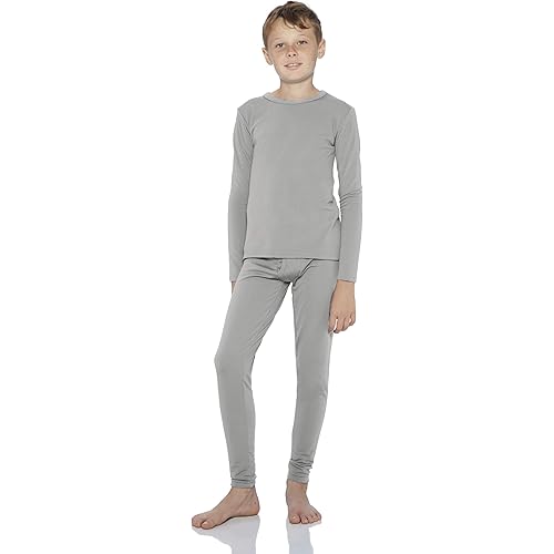 Rocky Thermal Underwear For Boys (Thermal Long Johns Set) Shirt & Pants, Base Layer w/ Leggings/Bottoms Ski/Extreme Cold